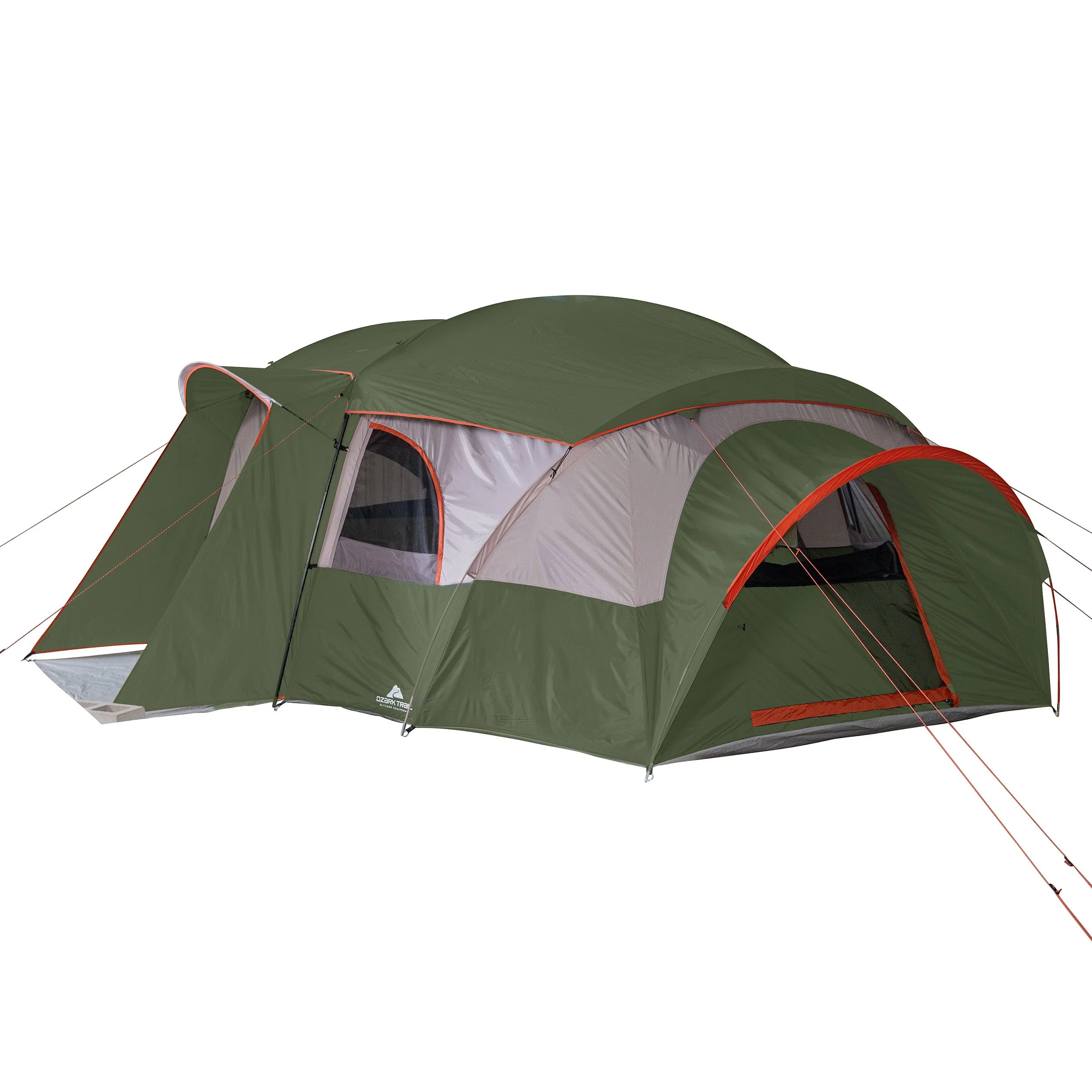 Ozark Trail 18-Person Cabin Tent, with 3 Covered Entrances - Womvr