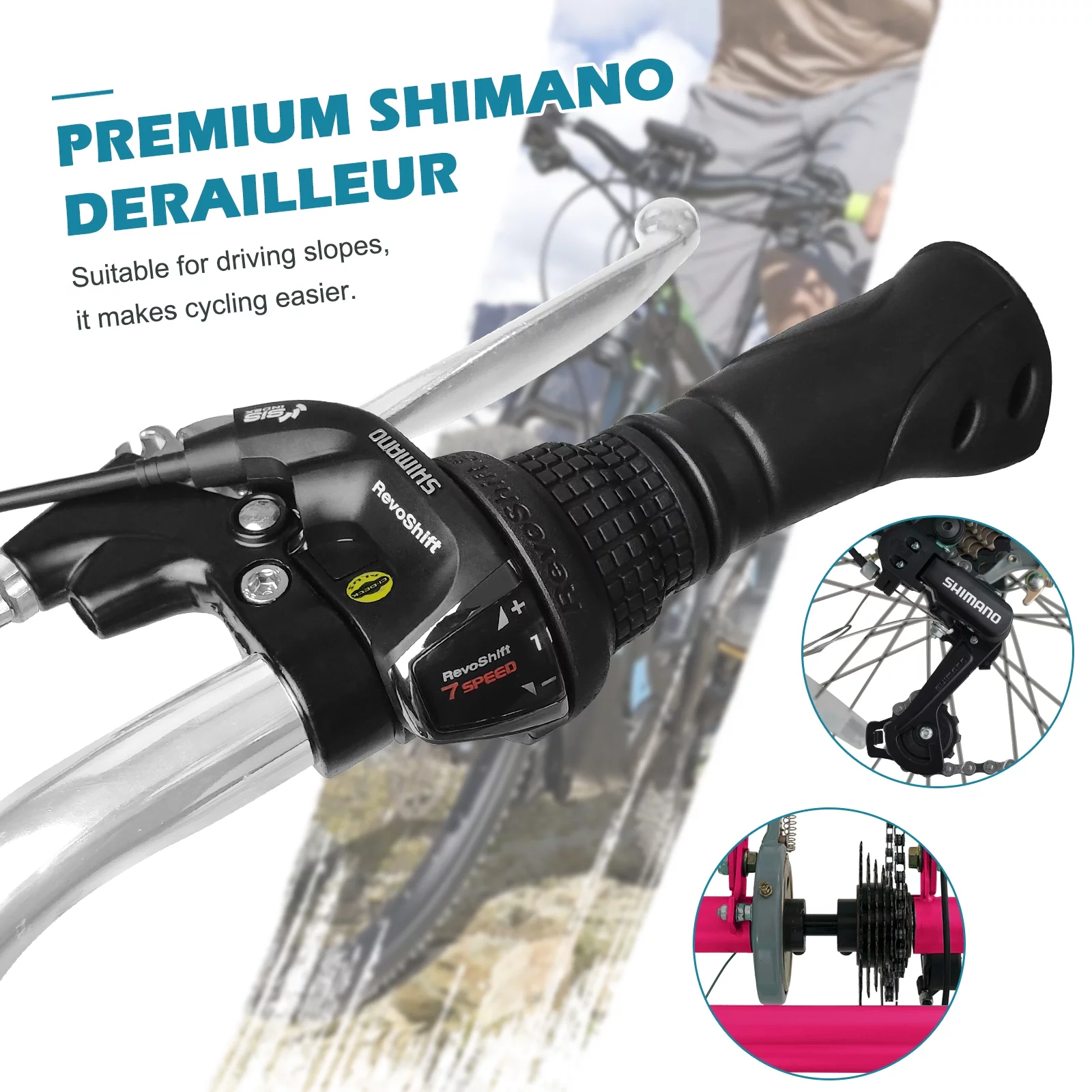 Lilypelle Adult Tricycles 7 Speed 20/24/26 Inch Three Wheel Bike Cruiser Trike with Low-Step Through Frame/Large Basket for Men, Women, Seniors - Womvr