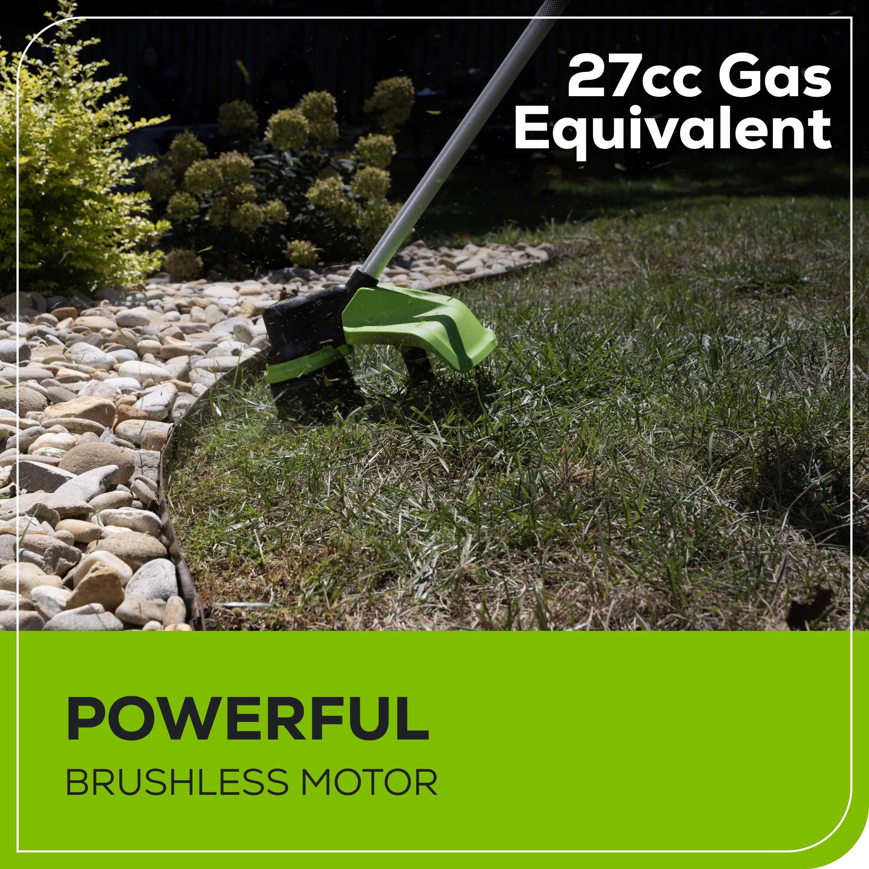 Greenworks 60V 16�� Front Mount String Trimmer + 2.5Ah Battery & 3A Charger 2134302 - Womvr