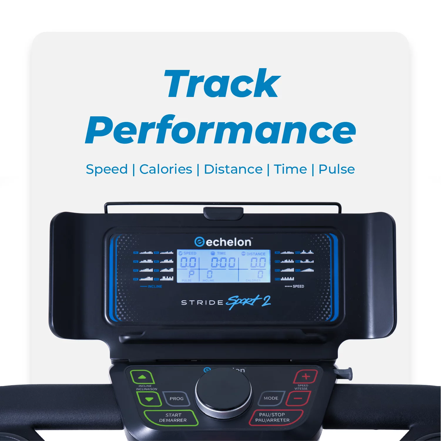 Echelon Stride Sport 2 Auto-Fold Compact Treadmill with 12 Levels of Incline + 30-Day Free Membership - Womvr