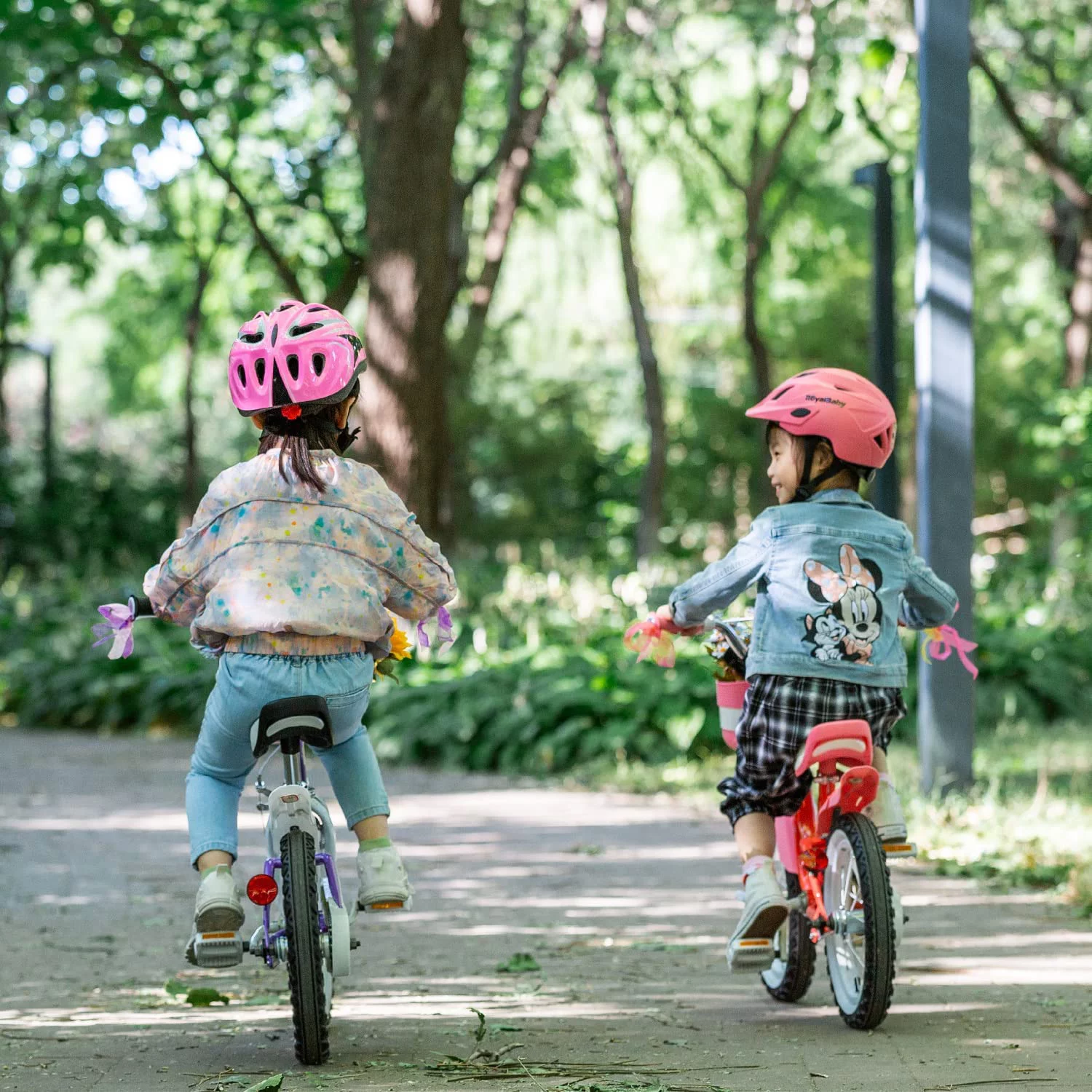 Royalbaby Little Swan Red 14 Girl's Bicycle with Training Wheels and Basket - Womvr