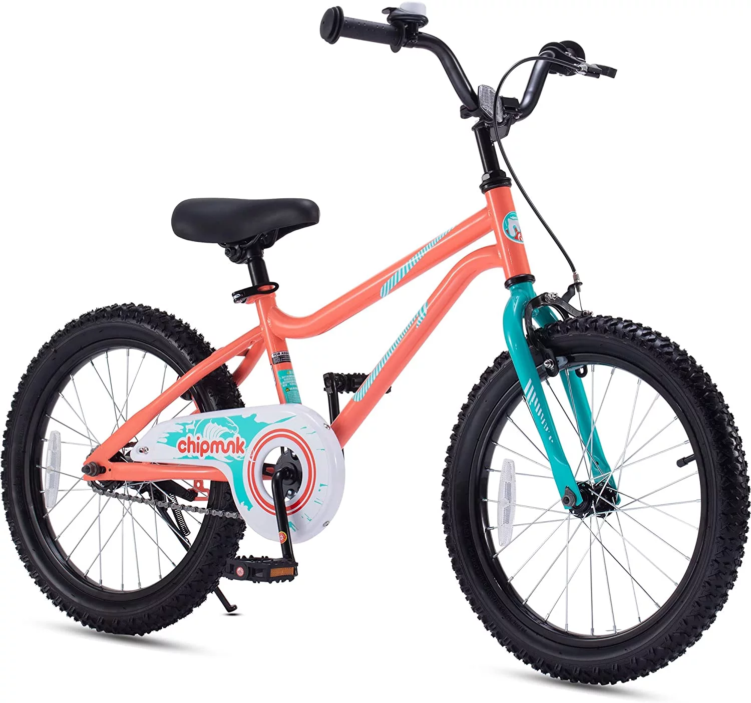 RoyalBaby Chipmunk Kids Bike Boys Girls 18 Inch Bicycle with Kickstand Blue - Womvr