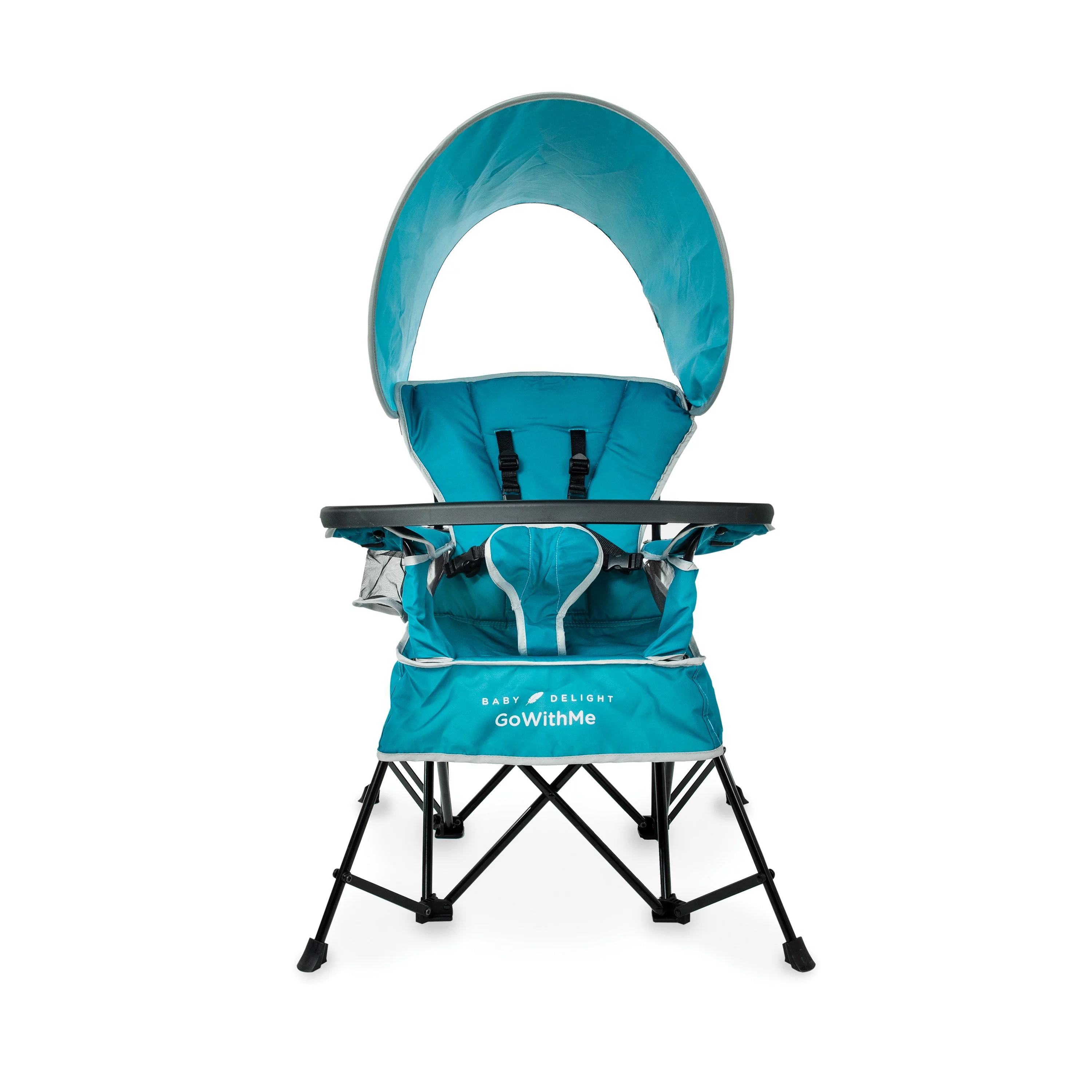 Baby Delight Go with Me Jubilee Deluxe Portable Infant Chair, Removable Canopy, Teal - Womvr