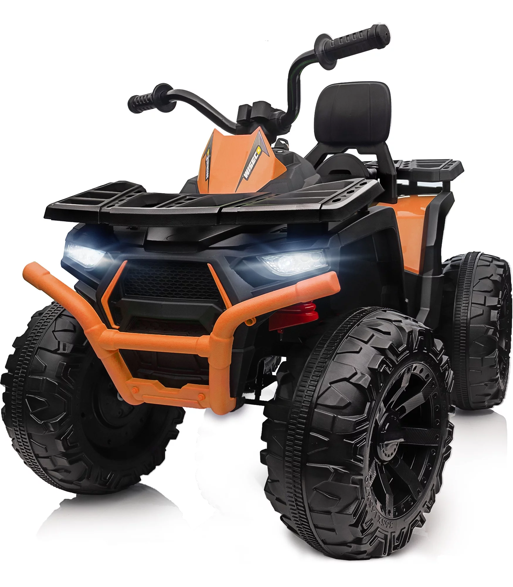 Outfunny Kids 4 Wheeler, 24V Ride on Toy Electric ATV for Big Kid Ages 3-7 - Green - Womvr
