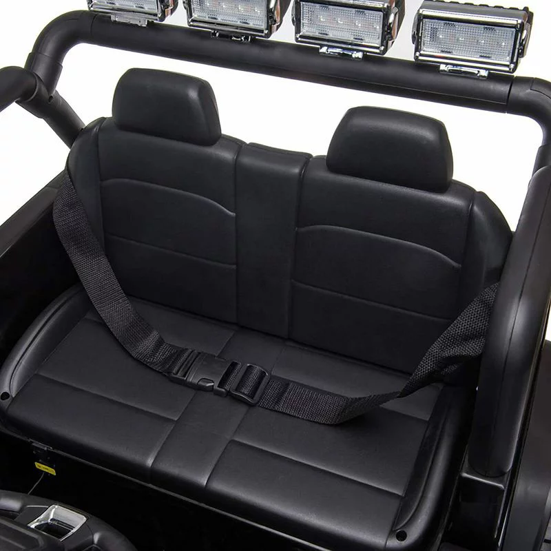 CAIDI 12 V Kids Ride On Truck, 2-Seater Battery Powered Toy Car w/ Remote Control, Spring Suspension, Bluetooth, LED Lights - Womvr