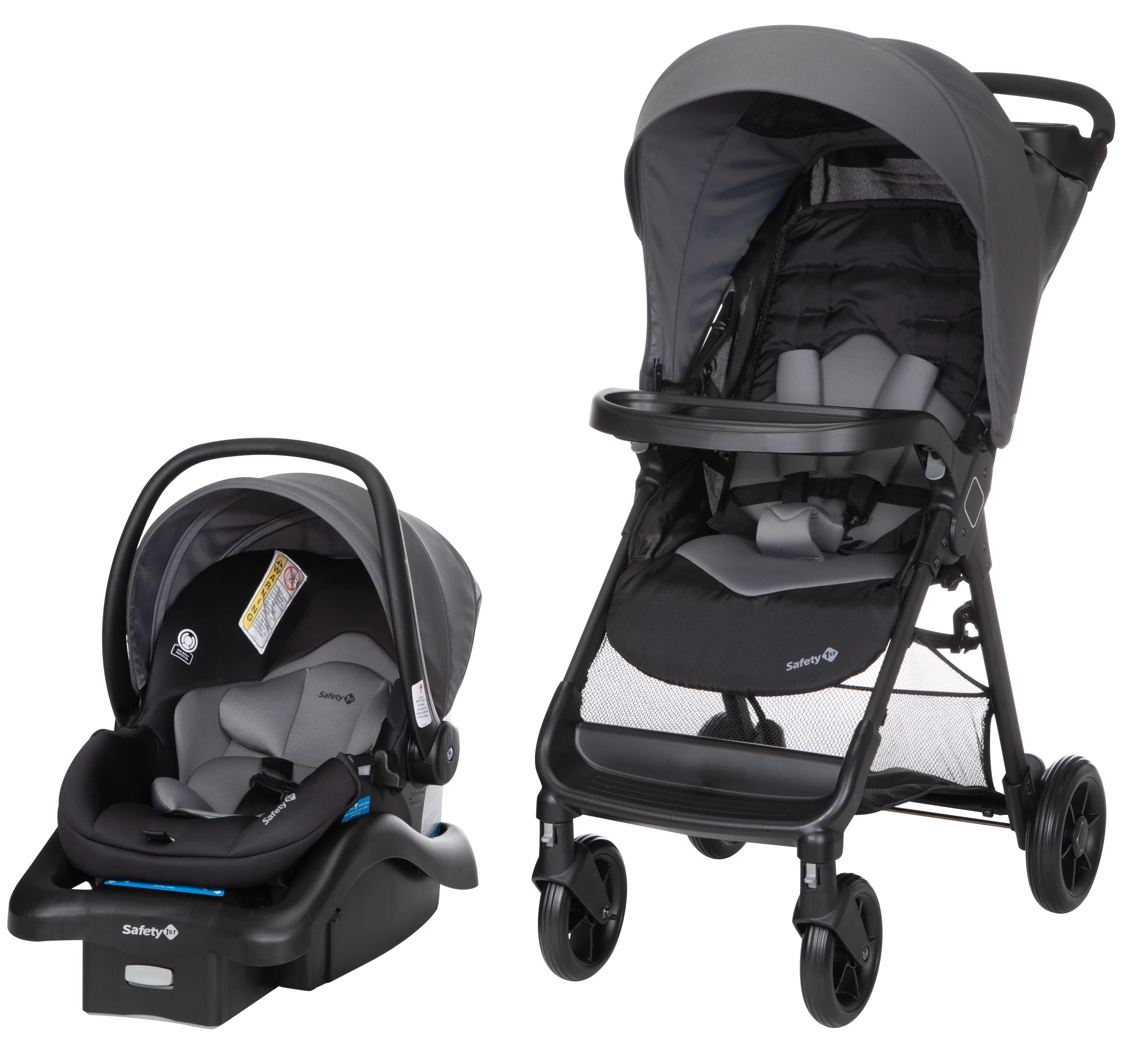 Safety 1?? Smooth Ride Travel System Stroller and Infant Car Seat, Monument - Womvr