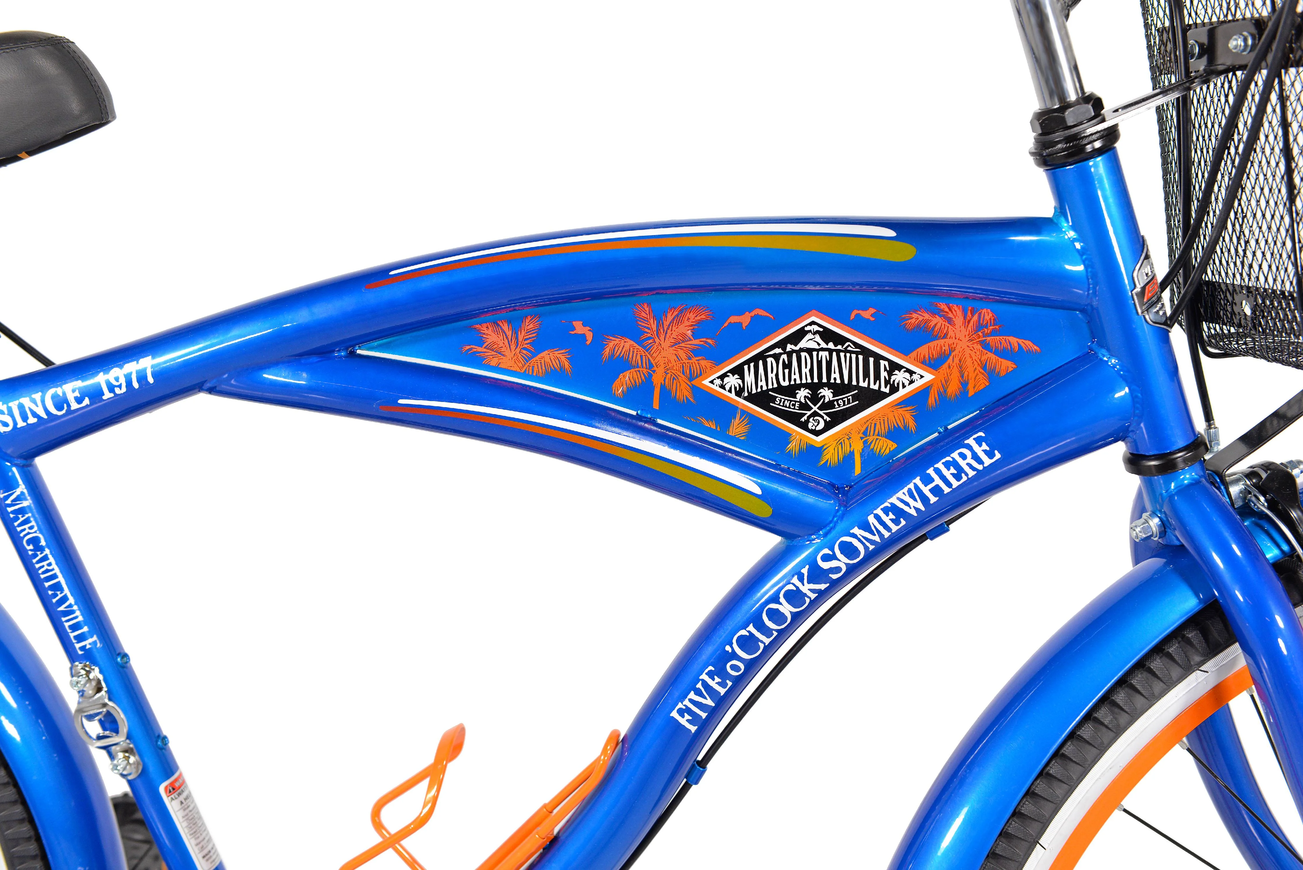 BCA 26 Inch Margaritaville Multi-Speed Cruiser Men's Bike, Blue - Womvr