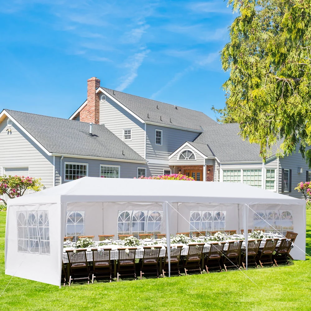 Ktaxon 10' X 30' Canopy Tent with 8 Side Walls for Party Wedding Camping and BBQ - Womvr