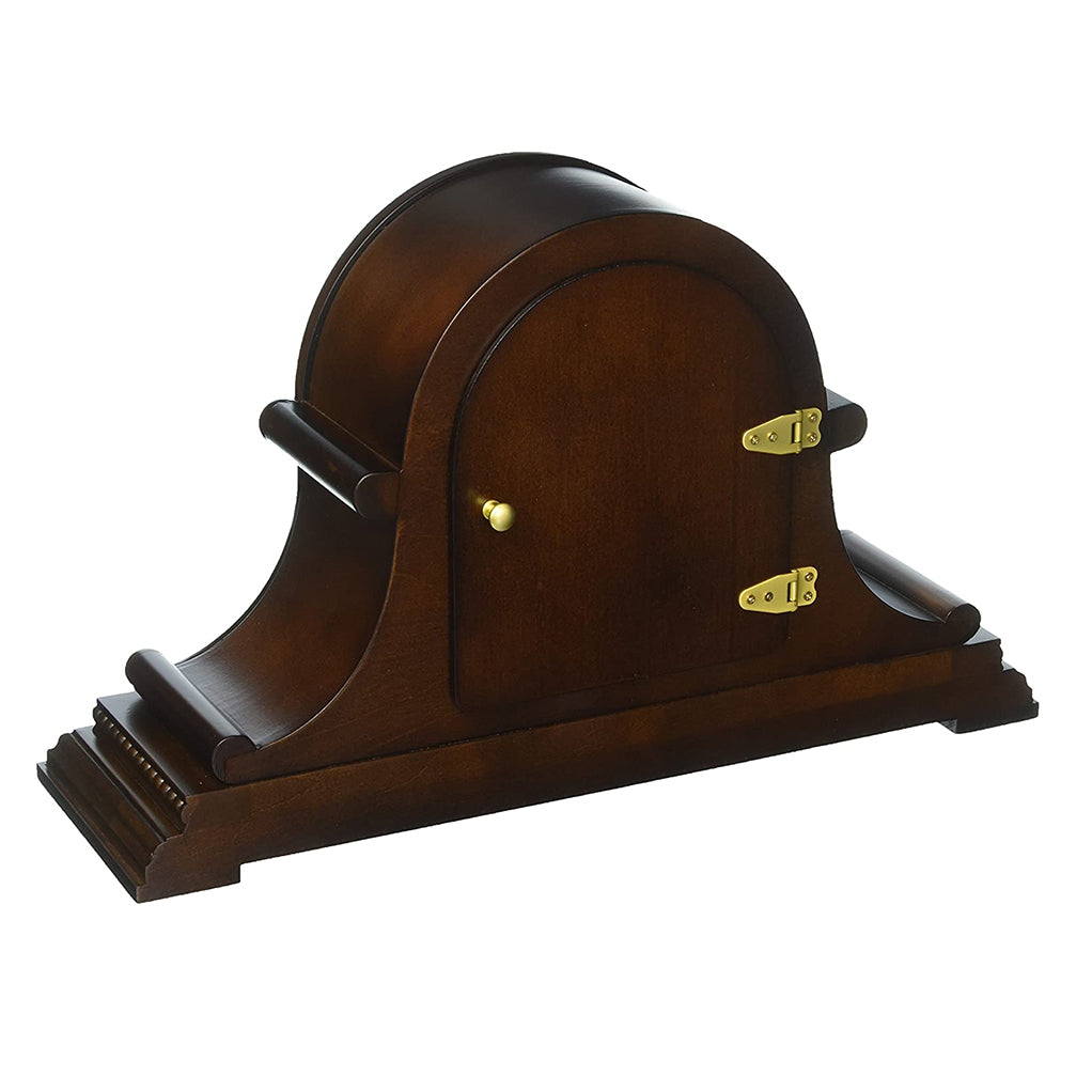 B1514 Asheville Battery Powered Chiming Mantel Clock, Brown Cherry Finish(Used) - Womvr
