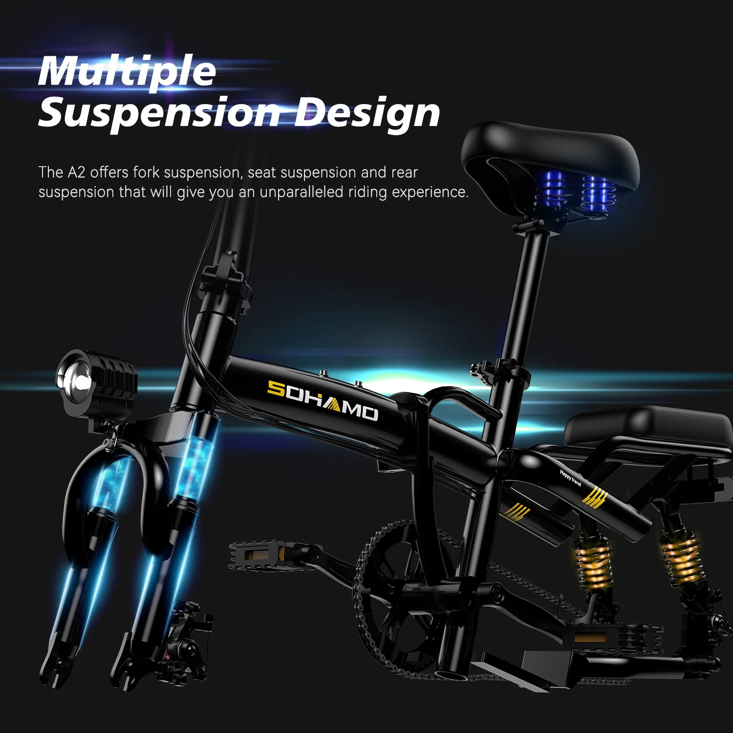 SOHAMO Adult Electric Bike, 750W Motor 26