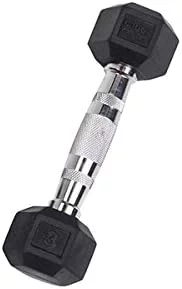 Rubber Coated Hex Dumbbells 55 lb. - Womvr