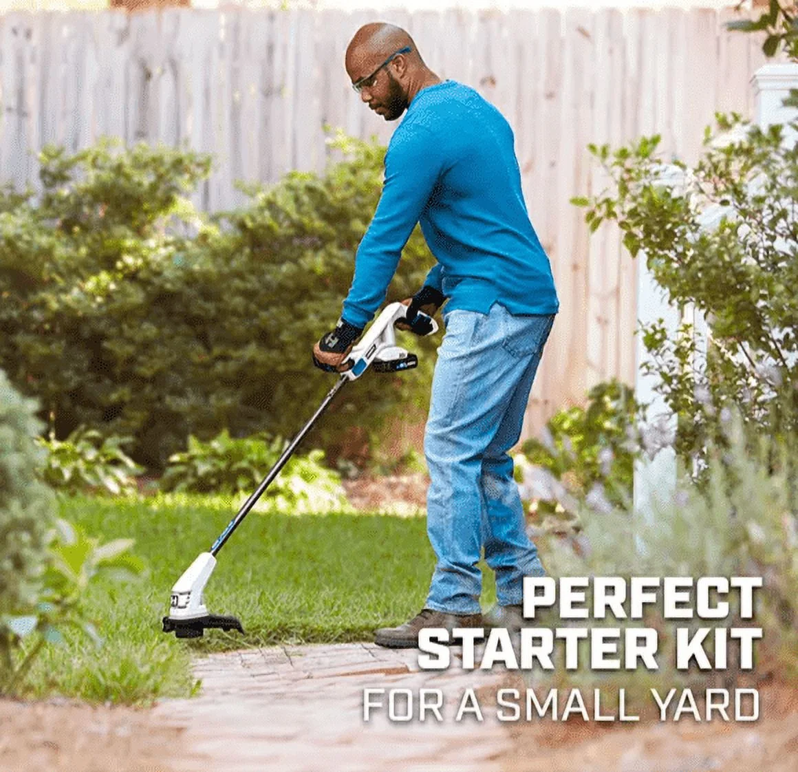 HART 20-Volt 10-inch String Trimmer/Bazooka Leaf Blower Combo Kit, (1) 2.0Ah Lithium-Ion Battery - Womvr