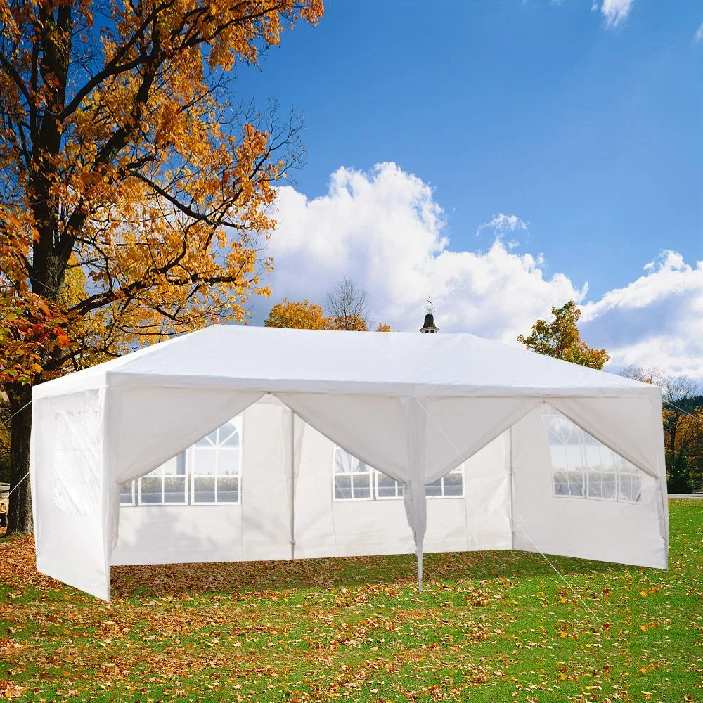 UBesGoo 10' x 10' Canopy Waterproof Party Tent Practical Outdoor Tent for Parties White - Womvr
