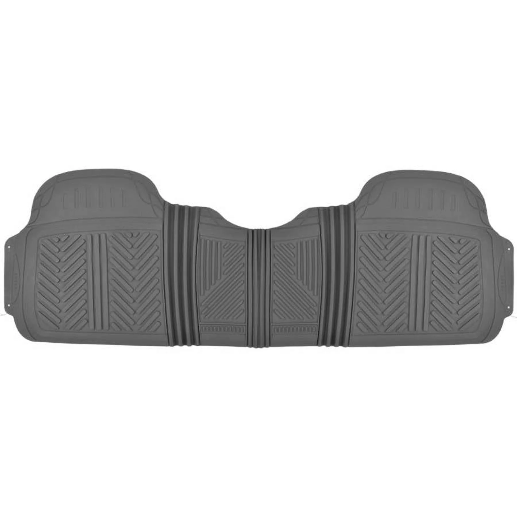 Motor Trend 100 Percent Odorless Car Floor Mats with Standard Trunk Cargo Mat, 4 Pieces Rubber Protection, Black Beige Gray - Womvr