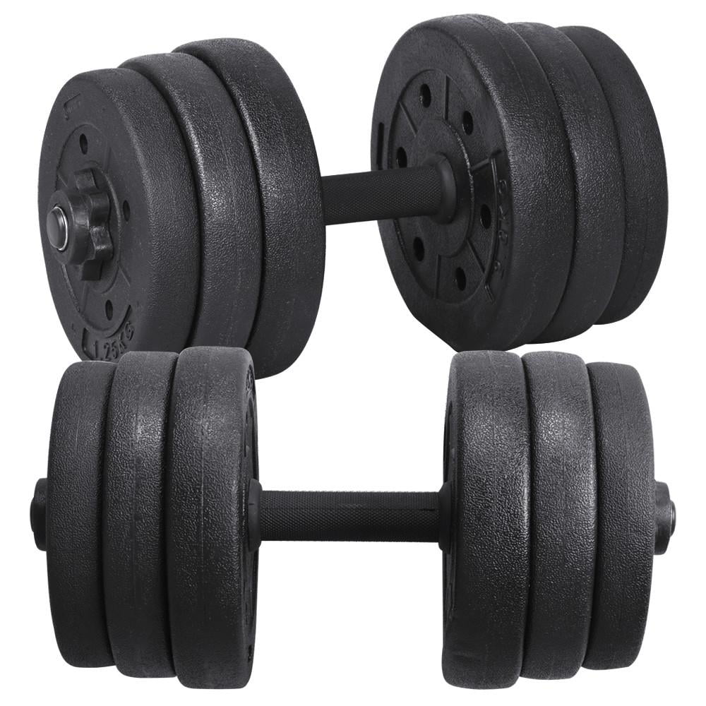 Alden Design 66 Lb. Adjustable Dumbbell Free Weight Set, Black - Womvr