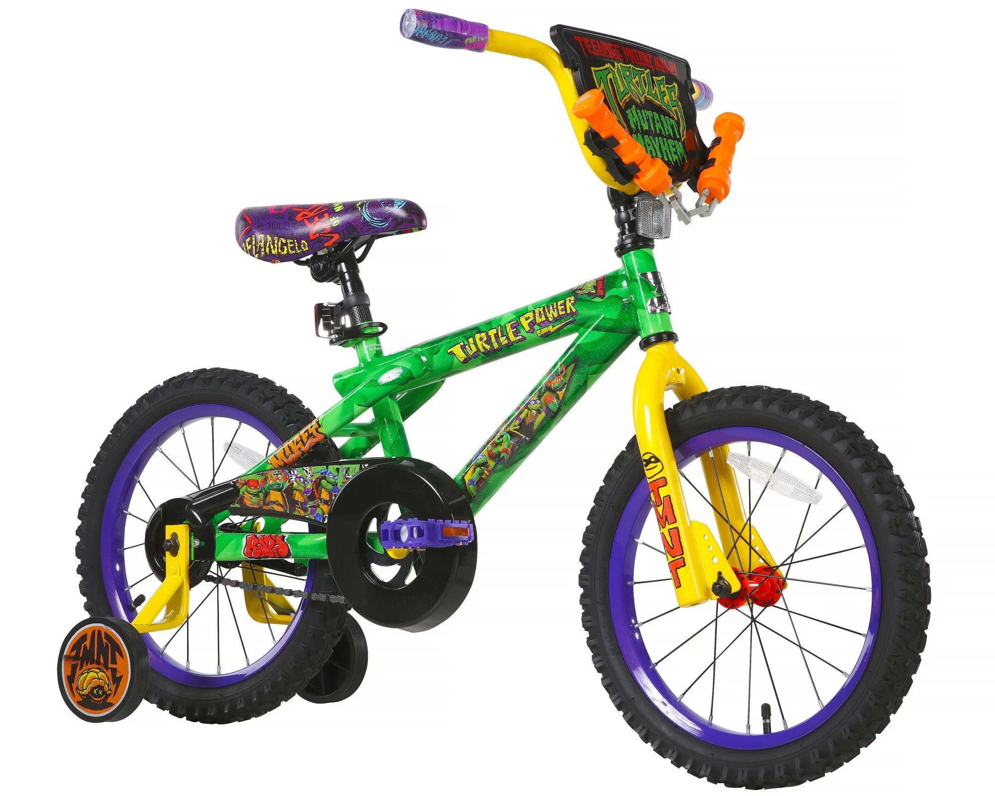 Dynacraft Teenage Mutant Ninja Turtles 16-inch Boys BMX Bike for Child 5-7 years - Womvr