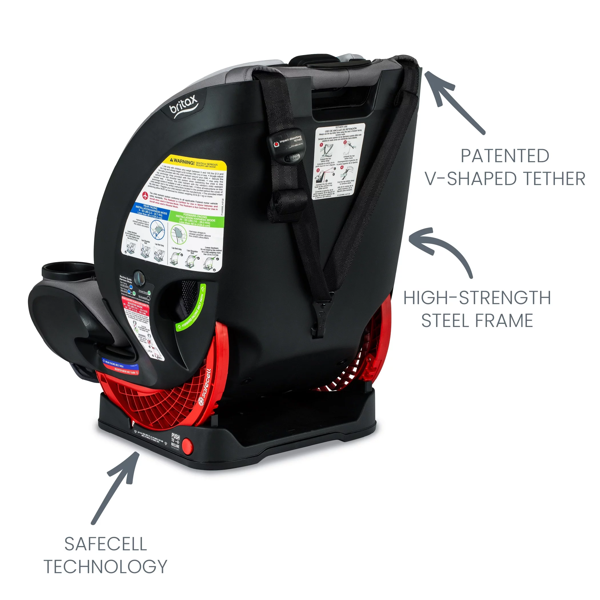 Britax One4Life ClickTight All-in-One Convertible Car Seat, Onyx - Womvr