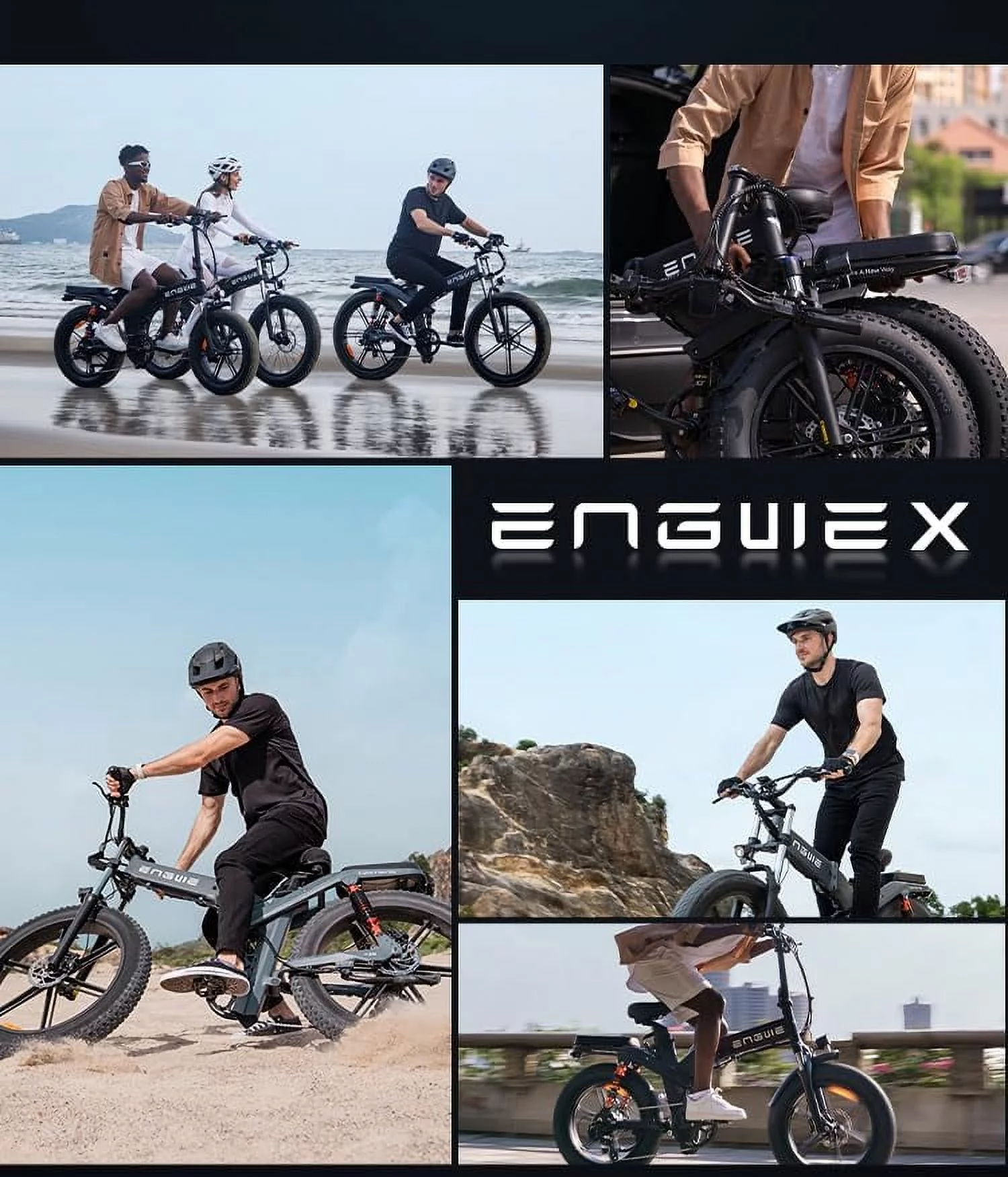 ENGWE X24 Electric Bike ,24''4.0 Fat Tire for Adults,1000W Motor 48V 29.2Ah Removable Dual Battery Full Suspension - Womvr
