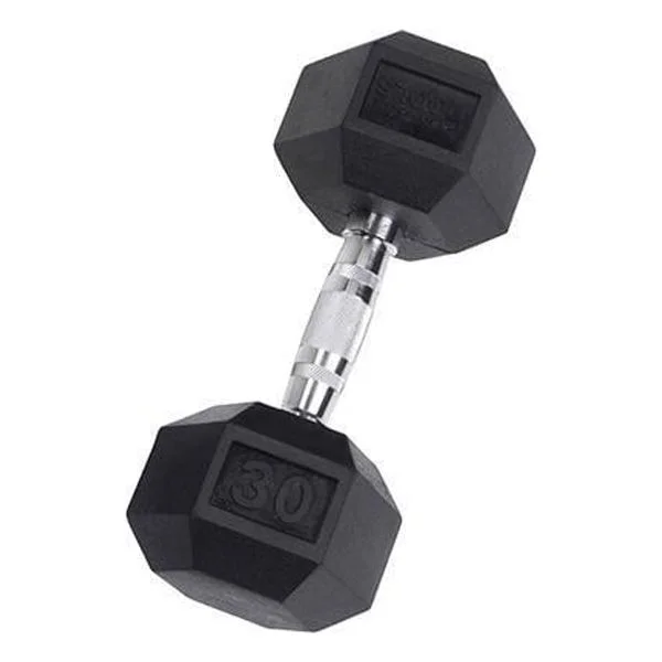 YORK Rubber Hex Dumbbell (2.5-30 lb.) - Womvr