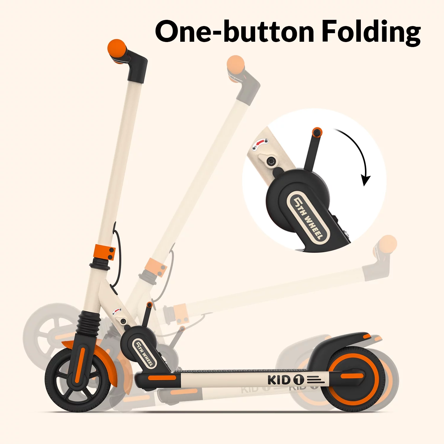 5TH WHEEL K1 Electric Scooter for Kids Ages 6-14 with 6.5