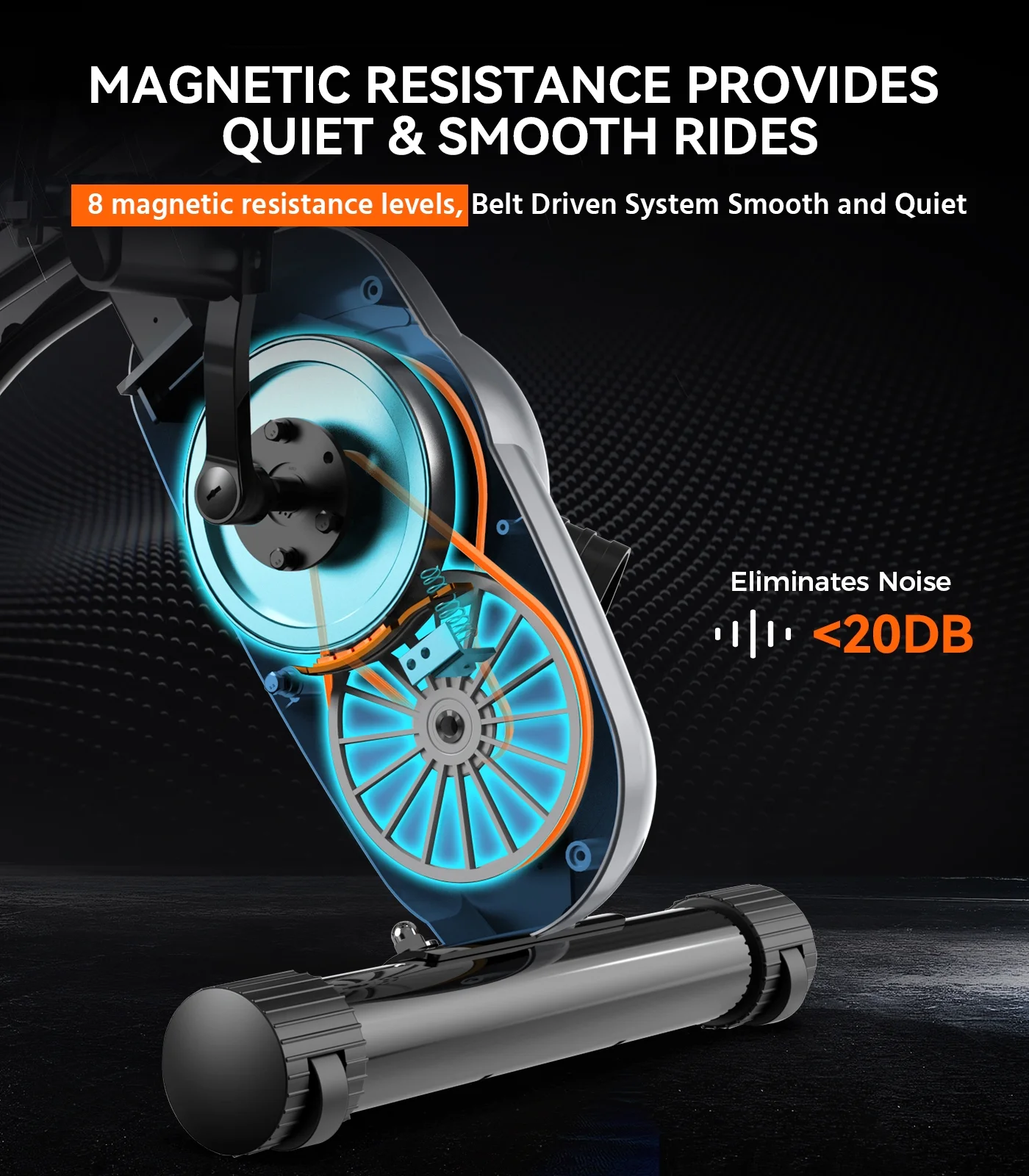 Pooboo 4in1 Folding Exercise Bike Indoor Cycling Bike Stationary Magnetic x Bike Gym Workout 300lb - Womvr