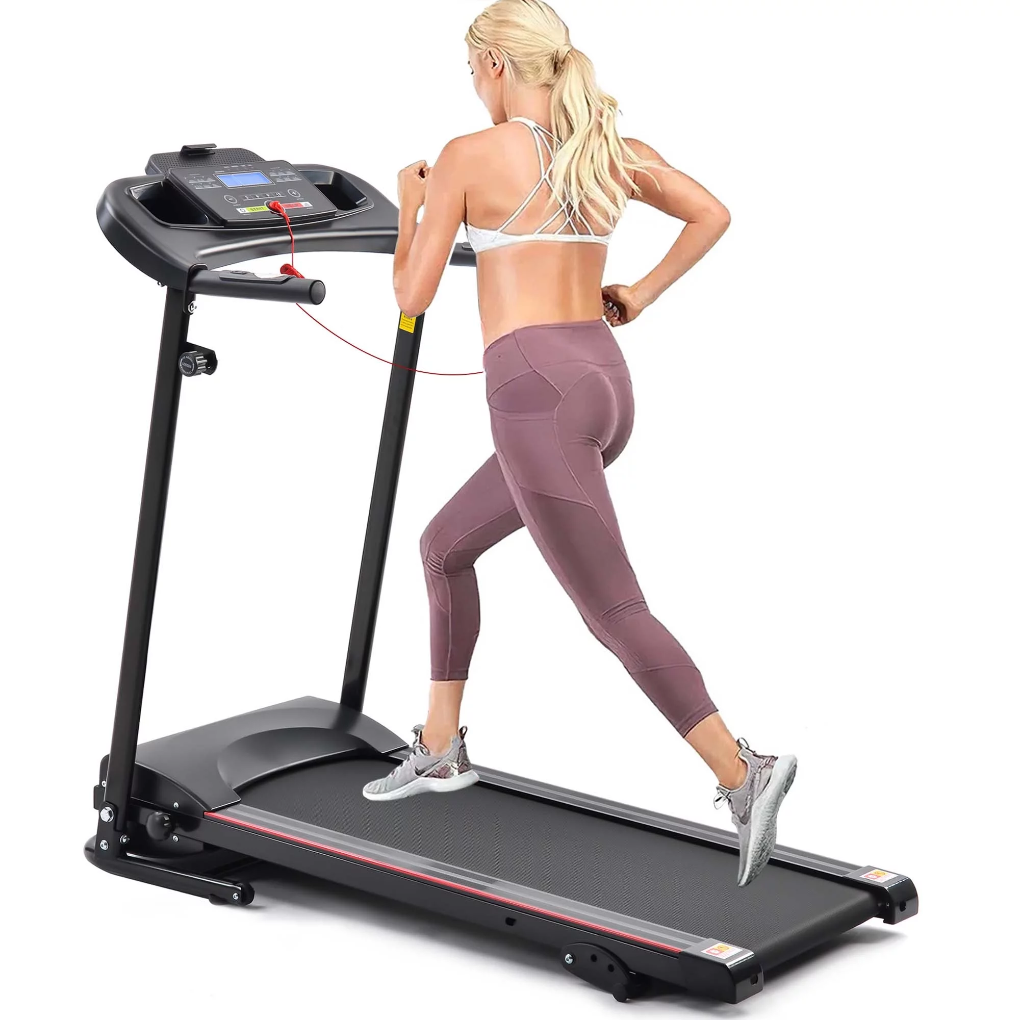 Aukfa Folding Treadmill with Incline, 265 lbs Capacity, 7.5 mph Max Speed for Home Gym Workout - Womvr