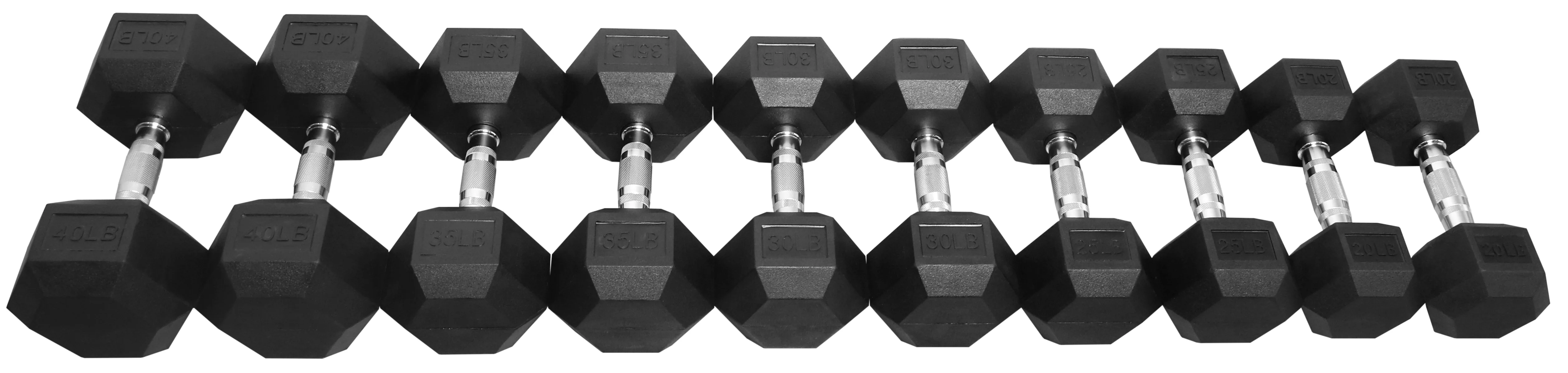 BalanceFrom 100 LB Dumbbell Set, Pairs of 5 lb, 10 lb, 15 lb and 20 lb - Womvr