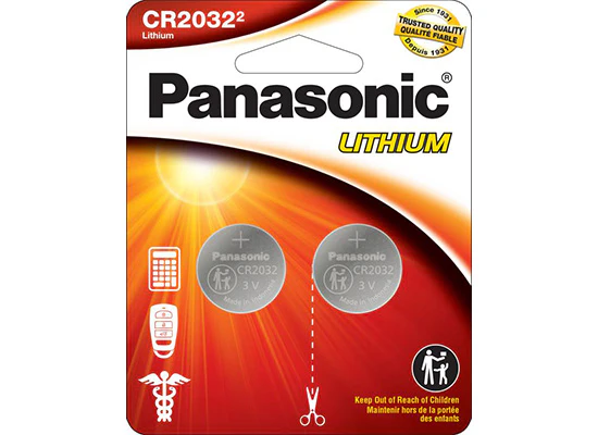 Panasonic Lithium Coin Battery: 3V x 1 | CR2032 - Womvr