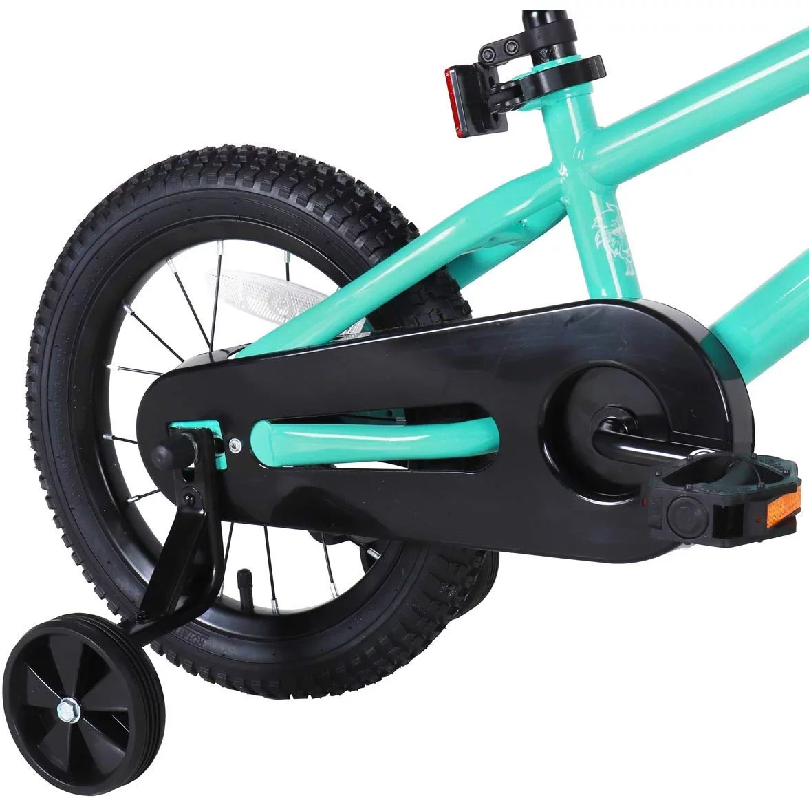 JOYSTAR Totem Series 16in Bike w/ Training Wheels & Kickstand, Mint Green - Womvr