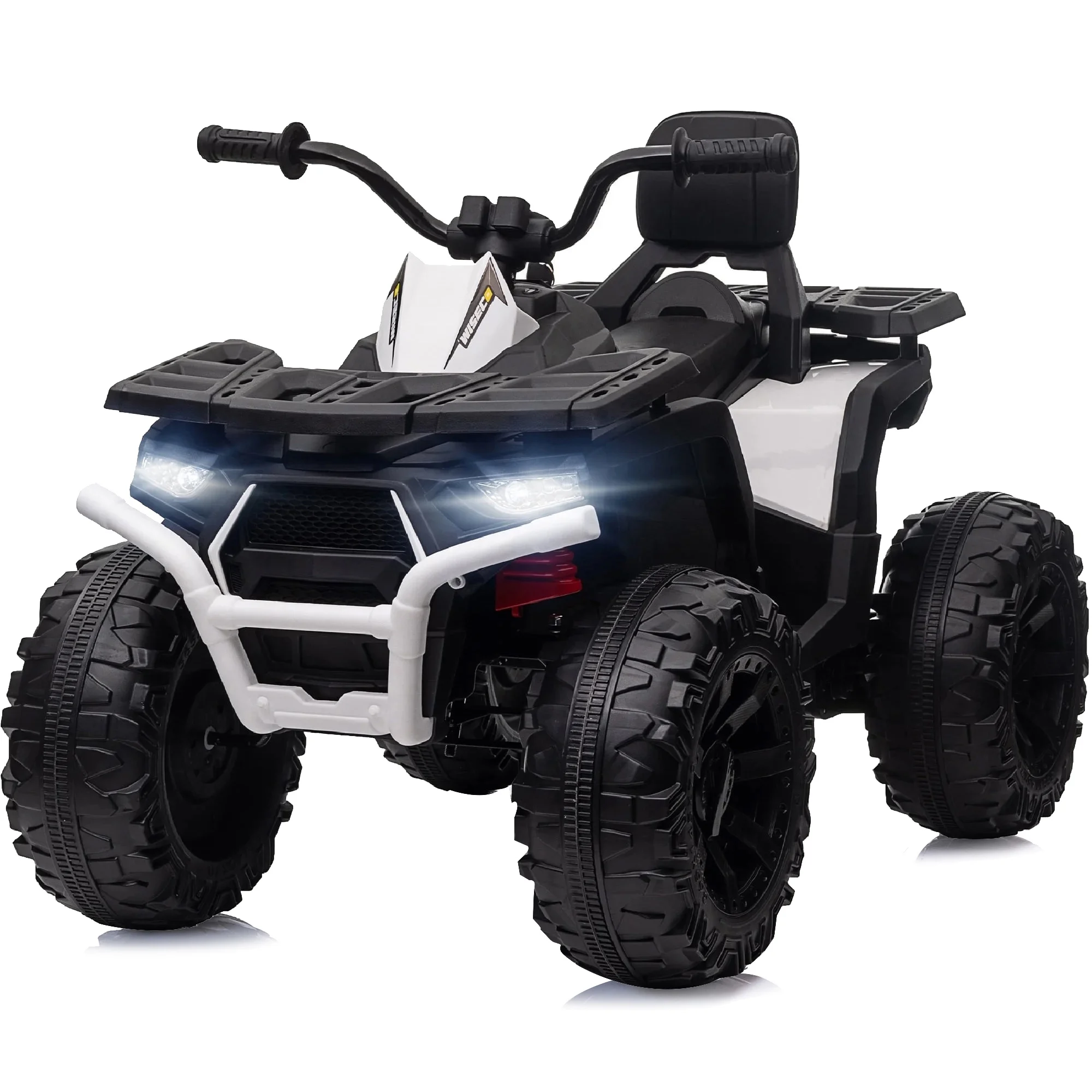 Hikiddo JC333 24V Ride on Toy, Kids ATV 4-Wheeler with 400W Motor, 2 Seater - Black - Womvr