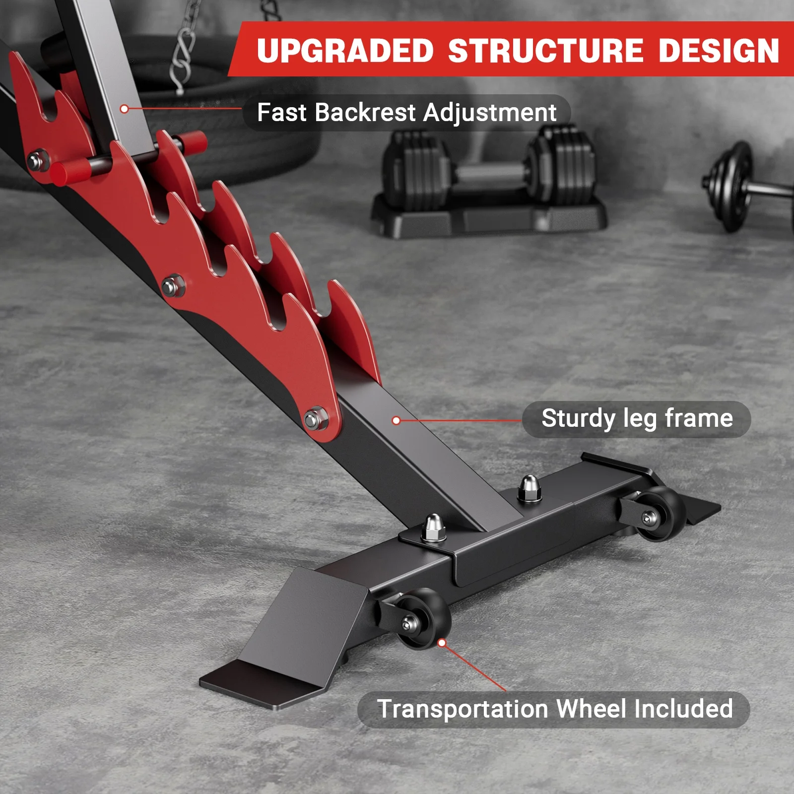 GIKPAL Weight Bench, Bench Press Set with Squat Rack and Bench for Home Gym Full-Body Workout - Womvr