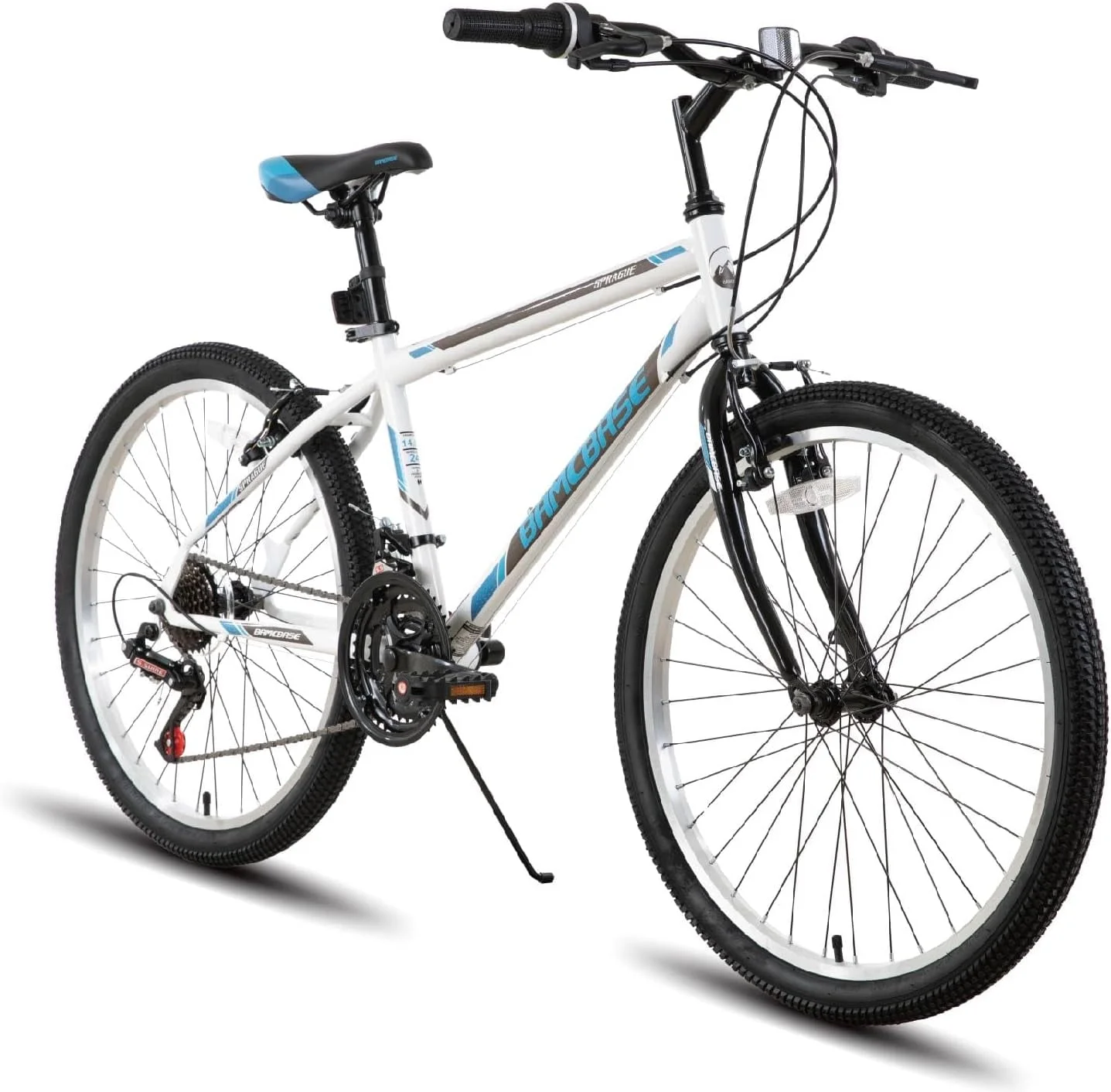 Hiland 24 26 inch Mountain Bike for Men Women, 21 Speeds MTB Bicycle for Adult Youth - Womvr