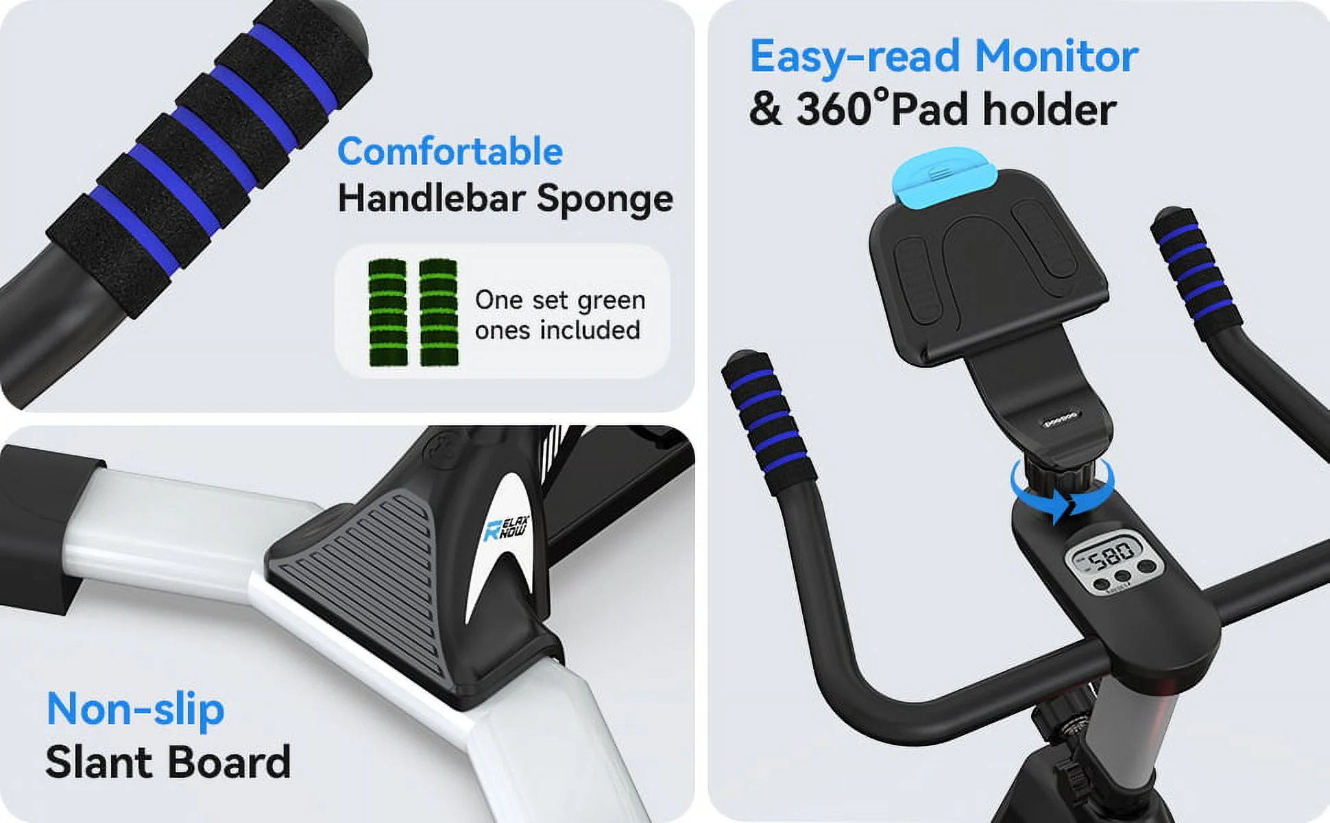 Pooboo Bluetooth Magnetic Exercise Bike Indoor Cycling Bike Stationary Bikes 40lbs Flywheel 350lbs - Womvr