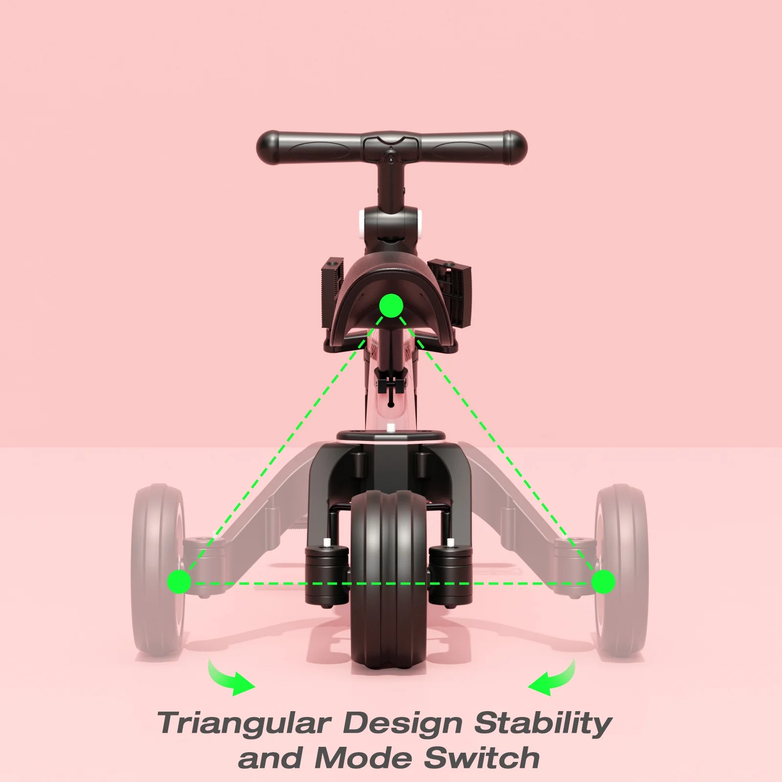 KORIMEFA Toddler Bike with Push Handle, Toddler Tricycle for Age 1 to 3 Years Old Boy Girl, Baby Bike Balance Bike - Womvr