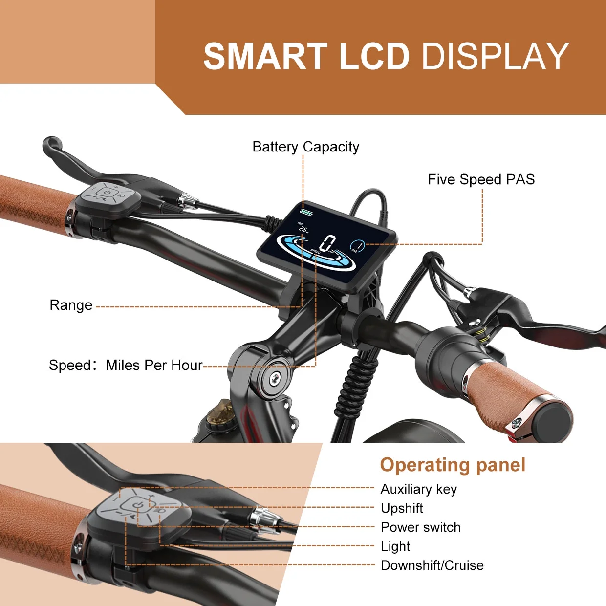 Hidoes B3 Electric E-bike Adult Electric Commuter Bikes, Electric Mountain E Bike Bicycles with 26