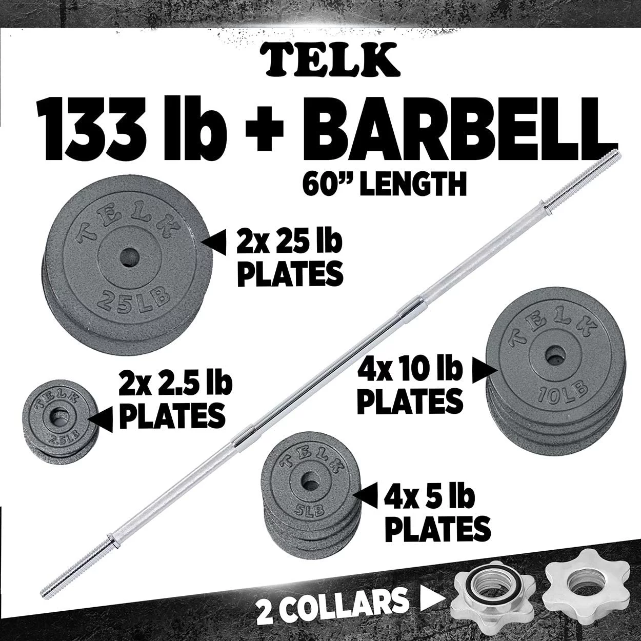 Telk Fitness Adjustable Dumbbells 45 Lbs., Hand Weights for Home Gym - Womvr