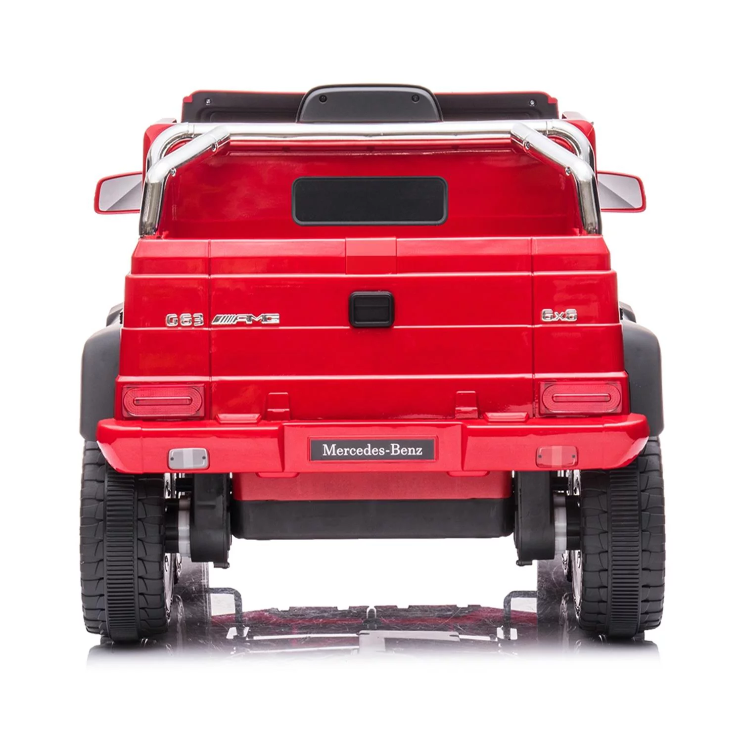 CIPACHO Licensed Mercedes-Benz Electric Car for Kids with 6 Wheel Shock Absorber, 24V Powered Ride On Cars with Remote and Leather Seat, Red - Womvr