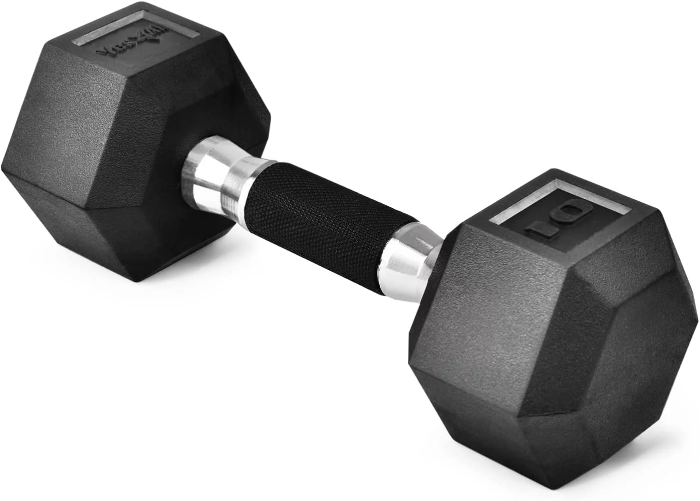 Yes4All 50 lbs Hex Rubber Grip Dumbbell Weight Set, Single - Womvr