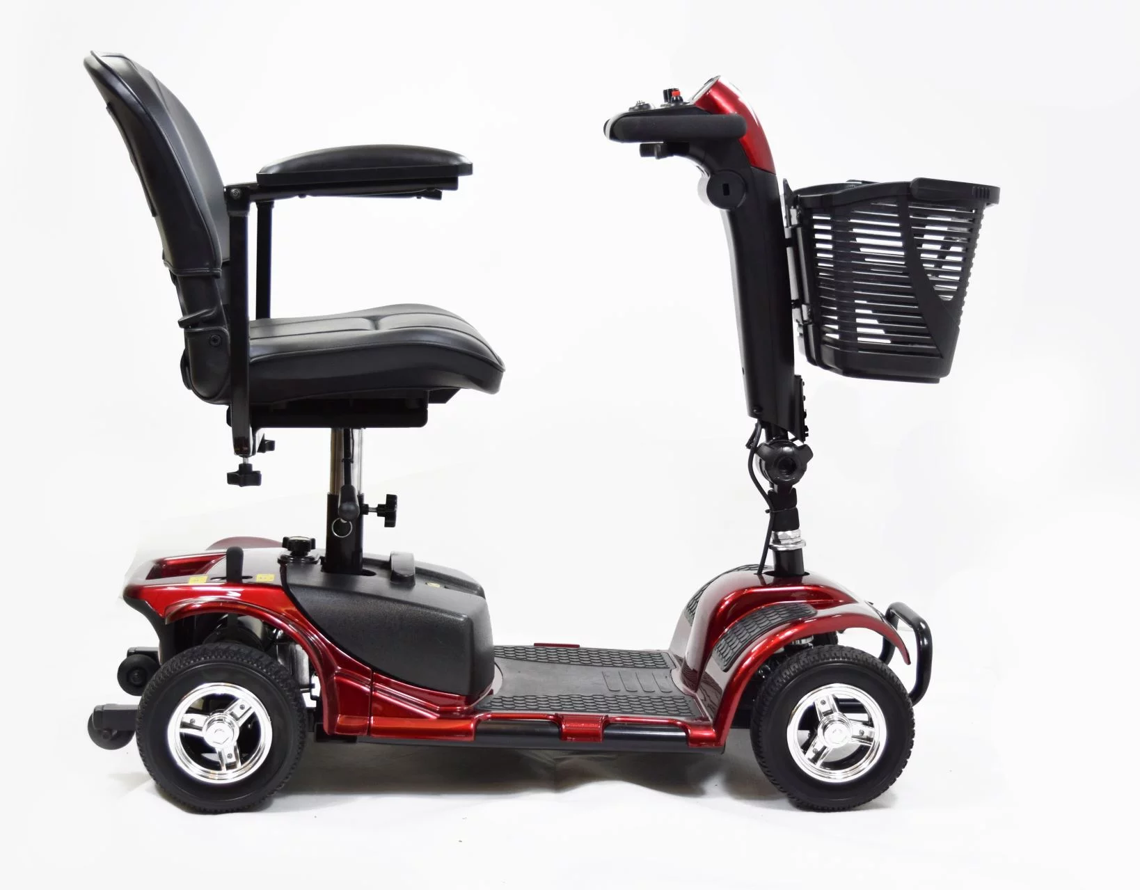 Equate Mobility 4-Wheel Motorized Power Scooter, Red - Womvr