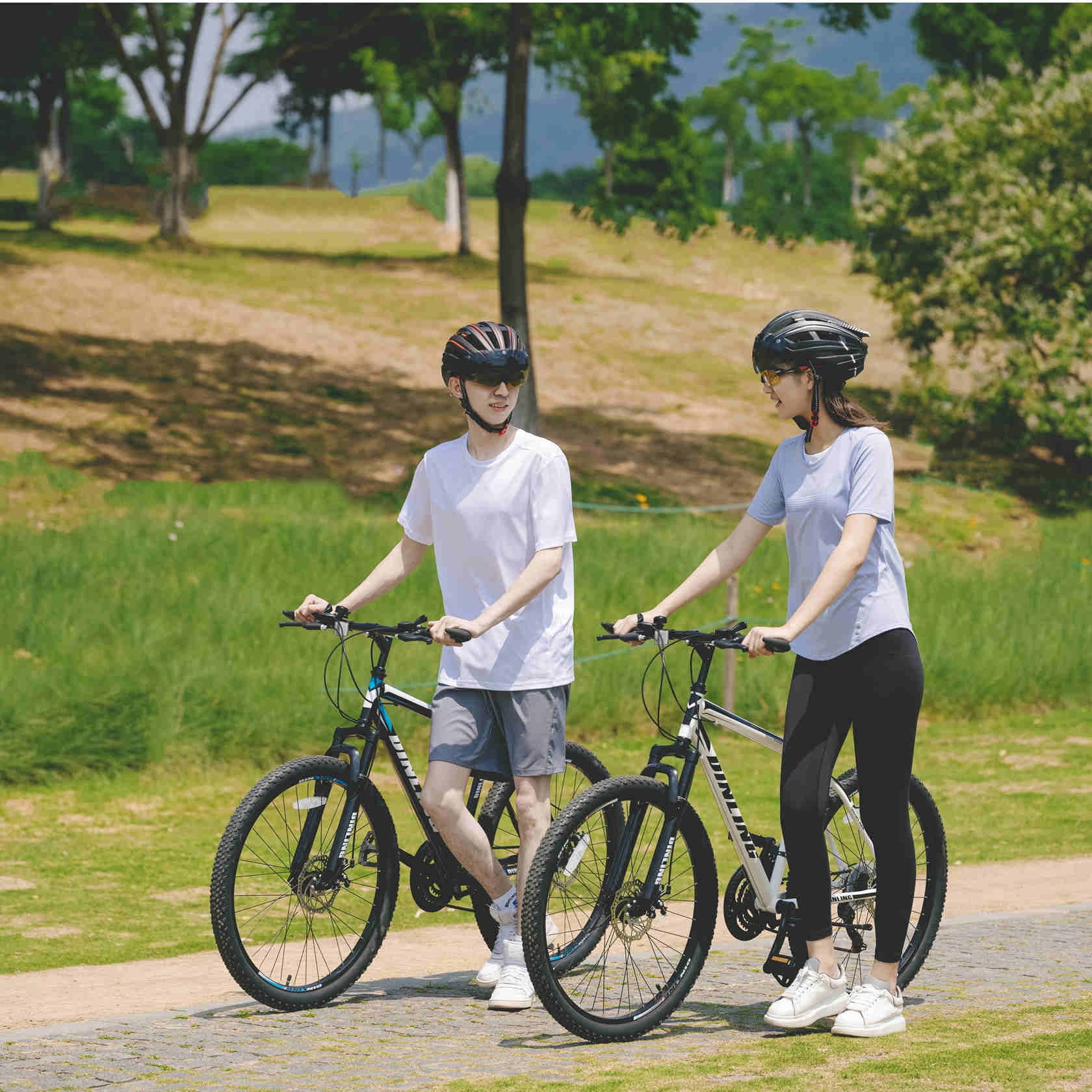 Dinling Mountain Bike, 21-Speed, 26-inch Bicycles, MTB Mens and Womens Yellow - Womvr