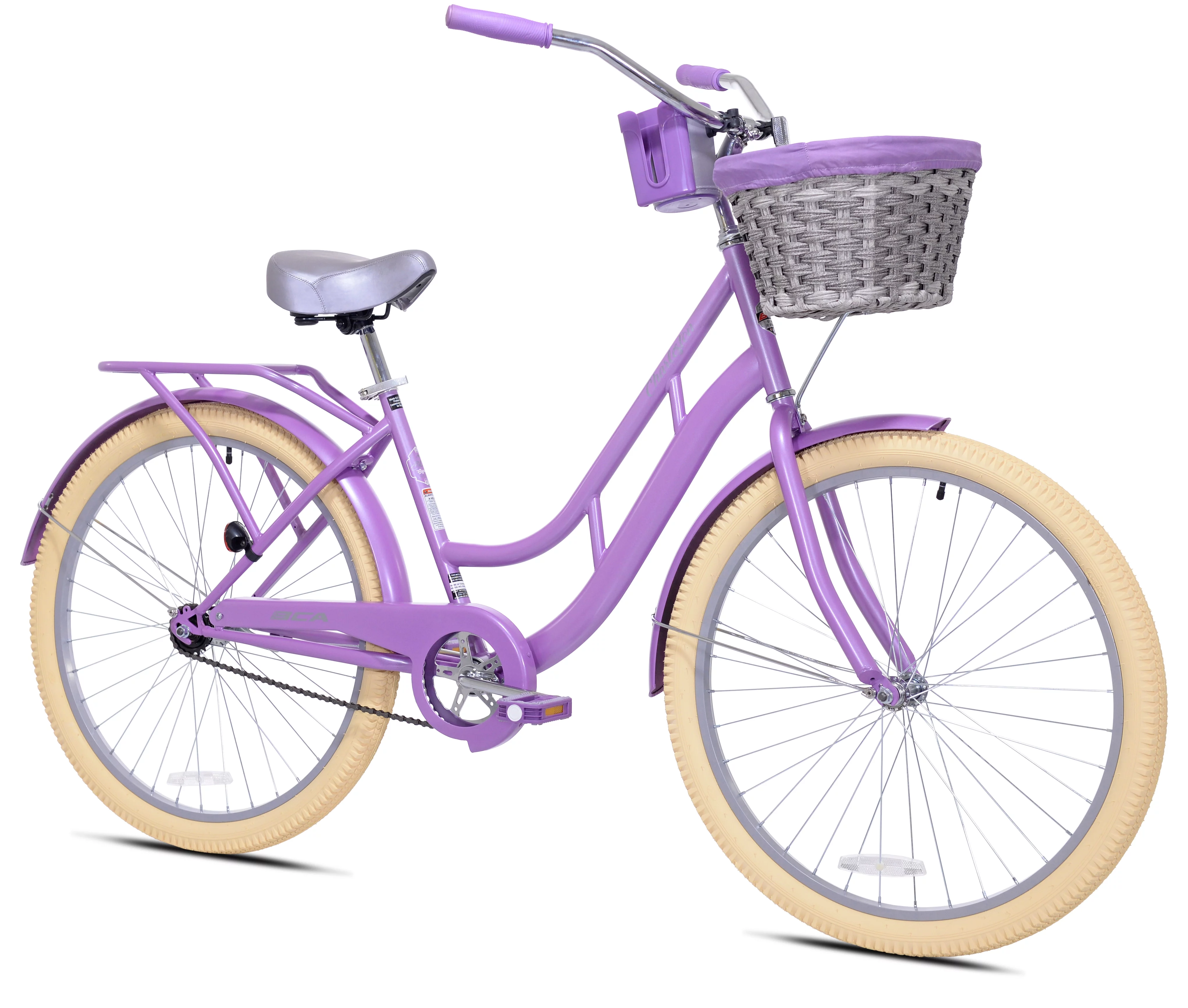 BCA 26 In. Charleston Ladies Cruiser Bike, Pink - Womvr