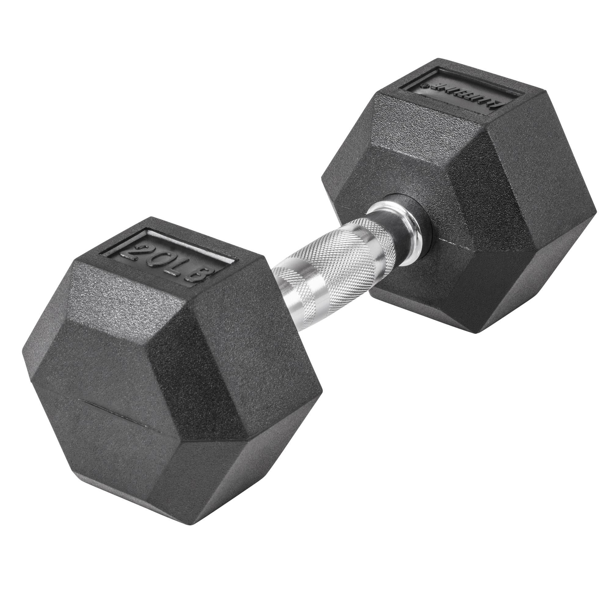 Lifeline Fitness Premium Rubber Hex Dumbbell, Single, 40 lbs - Womvr