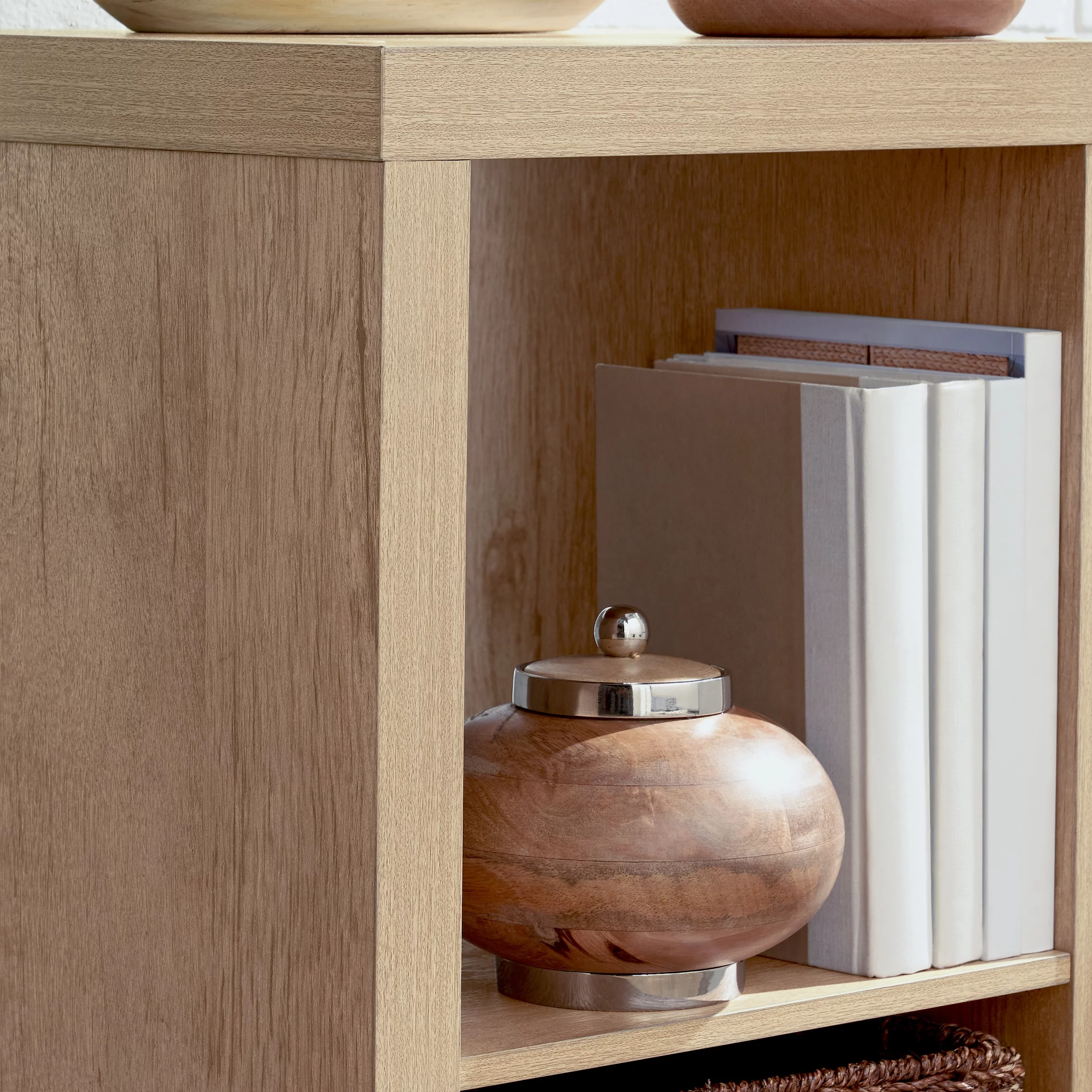 Better Homes & Gardens 9-Cube Storage Organizer, Natural - Womvr