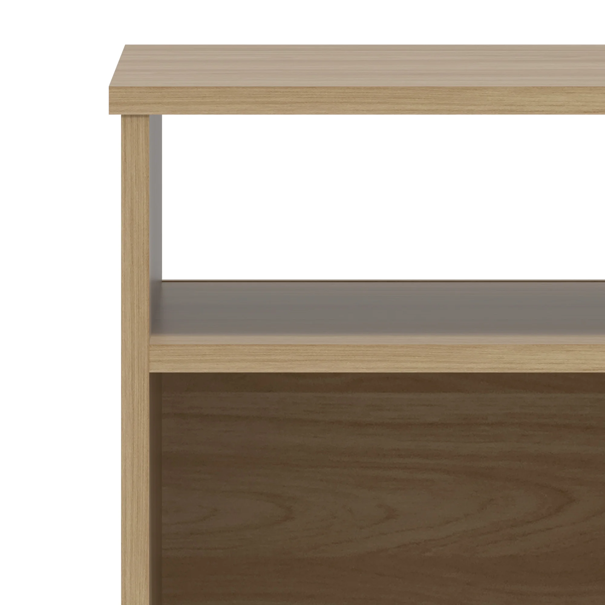 Mainstays Ardent Open Shelf Nightstand, White - Womvr