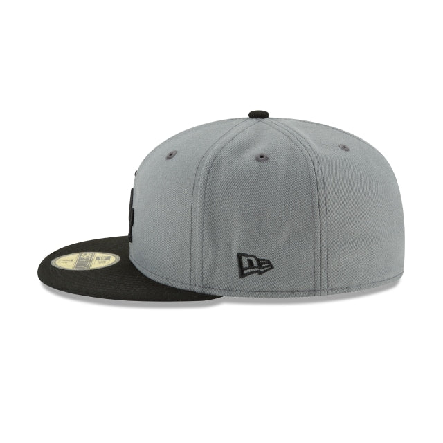 Los Angeles Dodgers Storm Gray Basic 59FIFTY Fitted Hat - Womvr