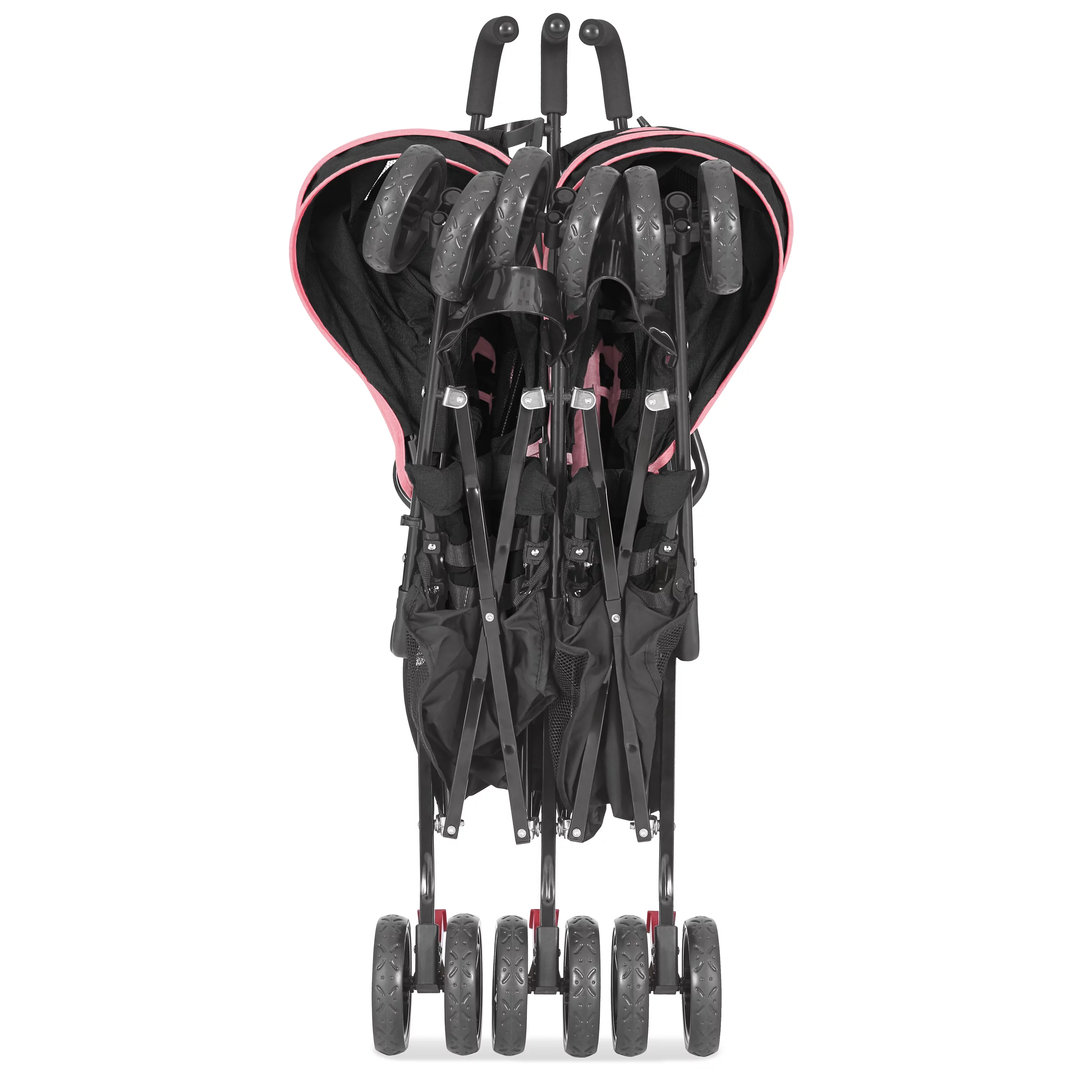 Dream On Me Vo o Twin Umbrella Stroller in Gray, Lightweight Double Stroller for Infant & Toddler, Compact Easy Fold, Large Storage Basket, Large and Adjustable Canopy - Womvr