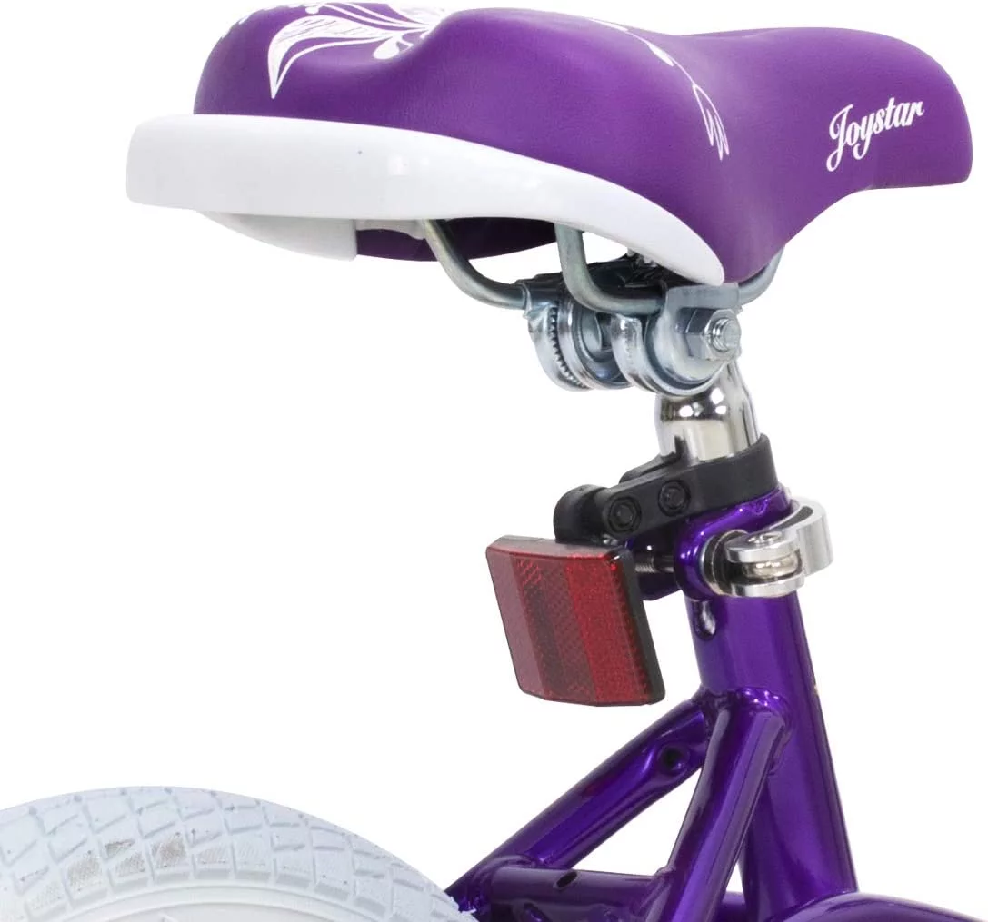 JOYSTAR Fairy Girls Bike for Toddlers and Kids Ages 5-9 Years Old Kids, 18 inch Wheels .Training Wheels Included,Pink - Womvr