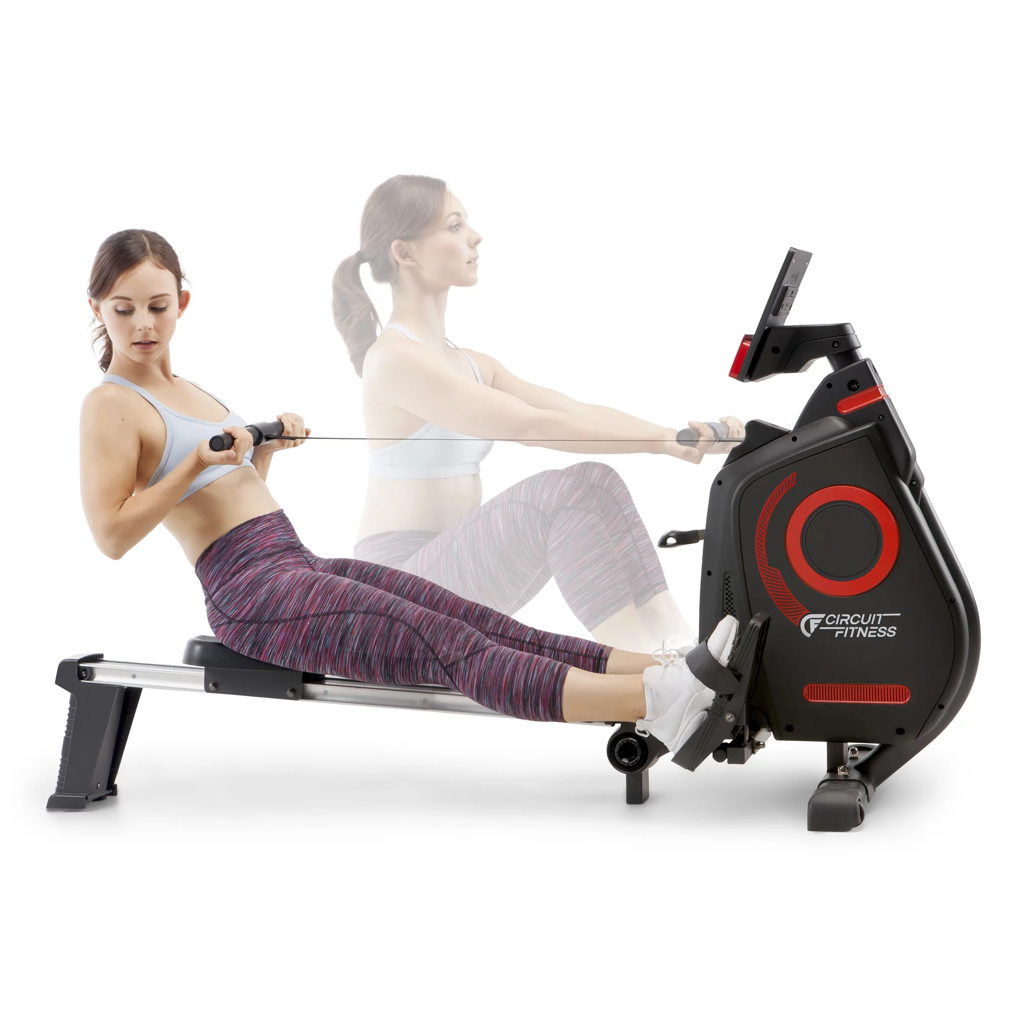 CIRCUIT FITNESS Deluxe Foldable Magnetic Rowing Machine with 8 Resistance Settings AMZ-979RW - Womvr