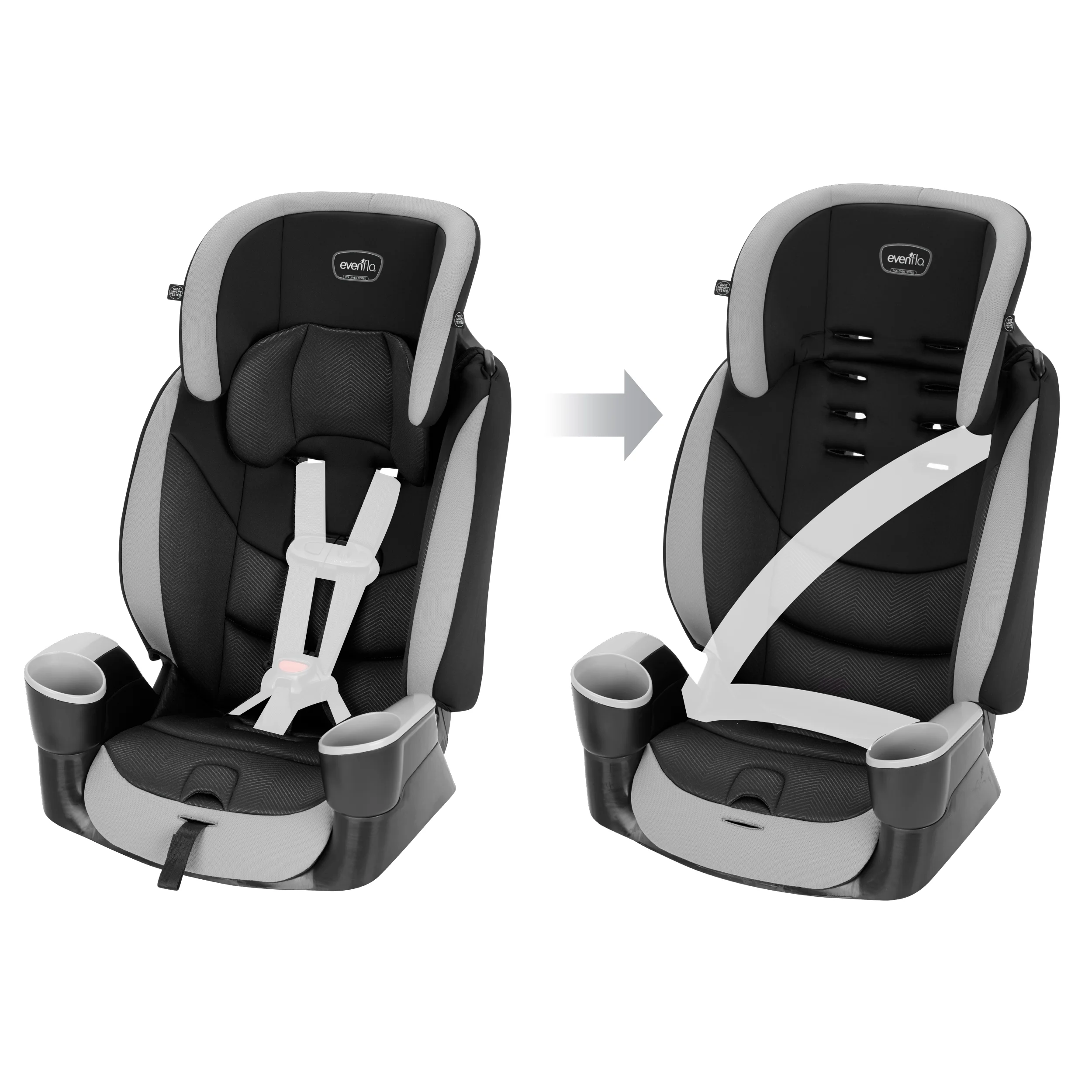 Maestro Sport Harness Booster Car Seat (Granite Gray) - Womvr