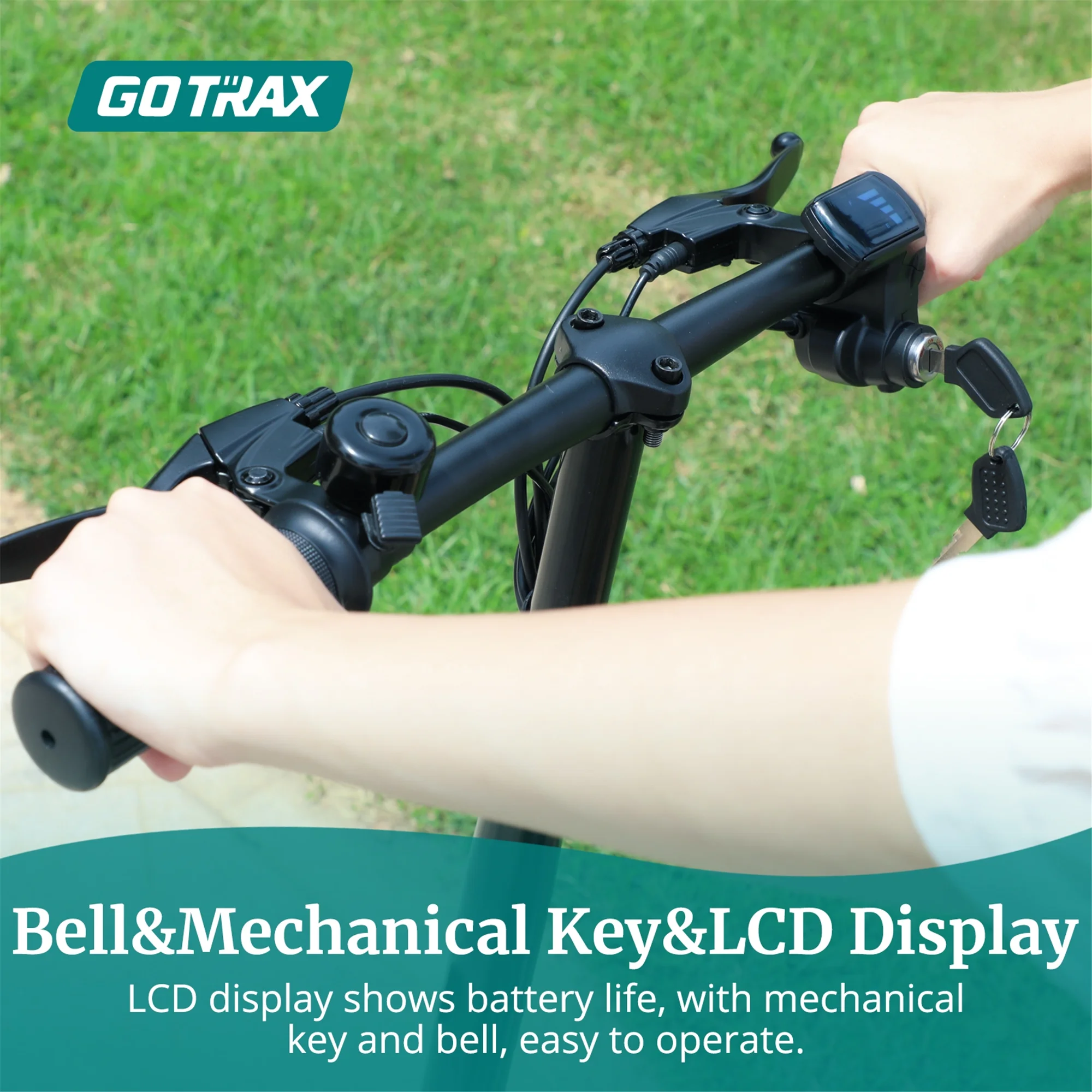 GOTRAX Flex Electric Scooter with Seat for Adult Commuter, 400W&16 Miles Range&15.5Mph Foldable Scooter with 14